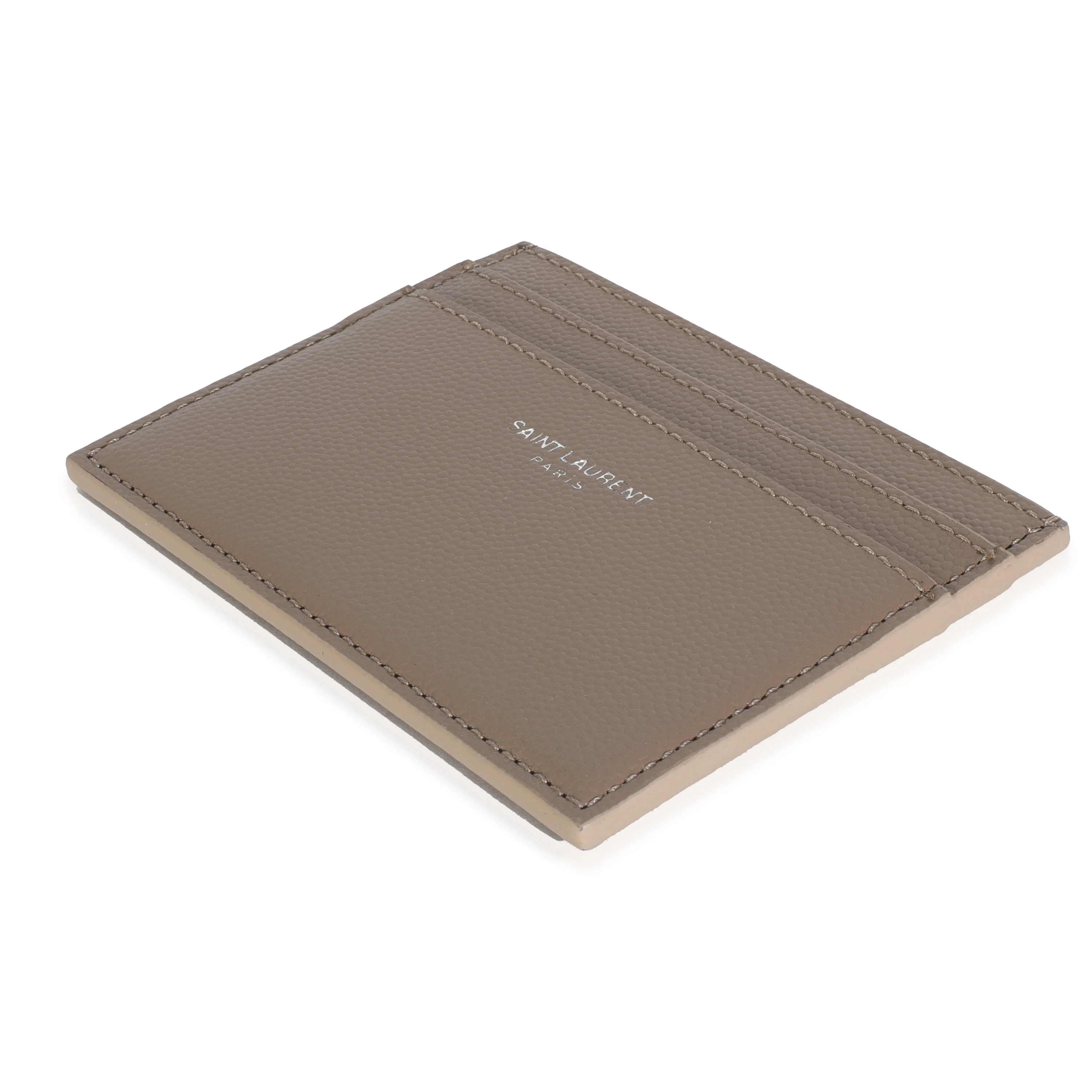 Taupe Grain De Poudre Credit Card Case - Image 6
