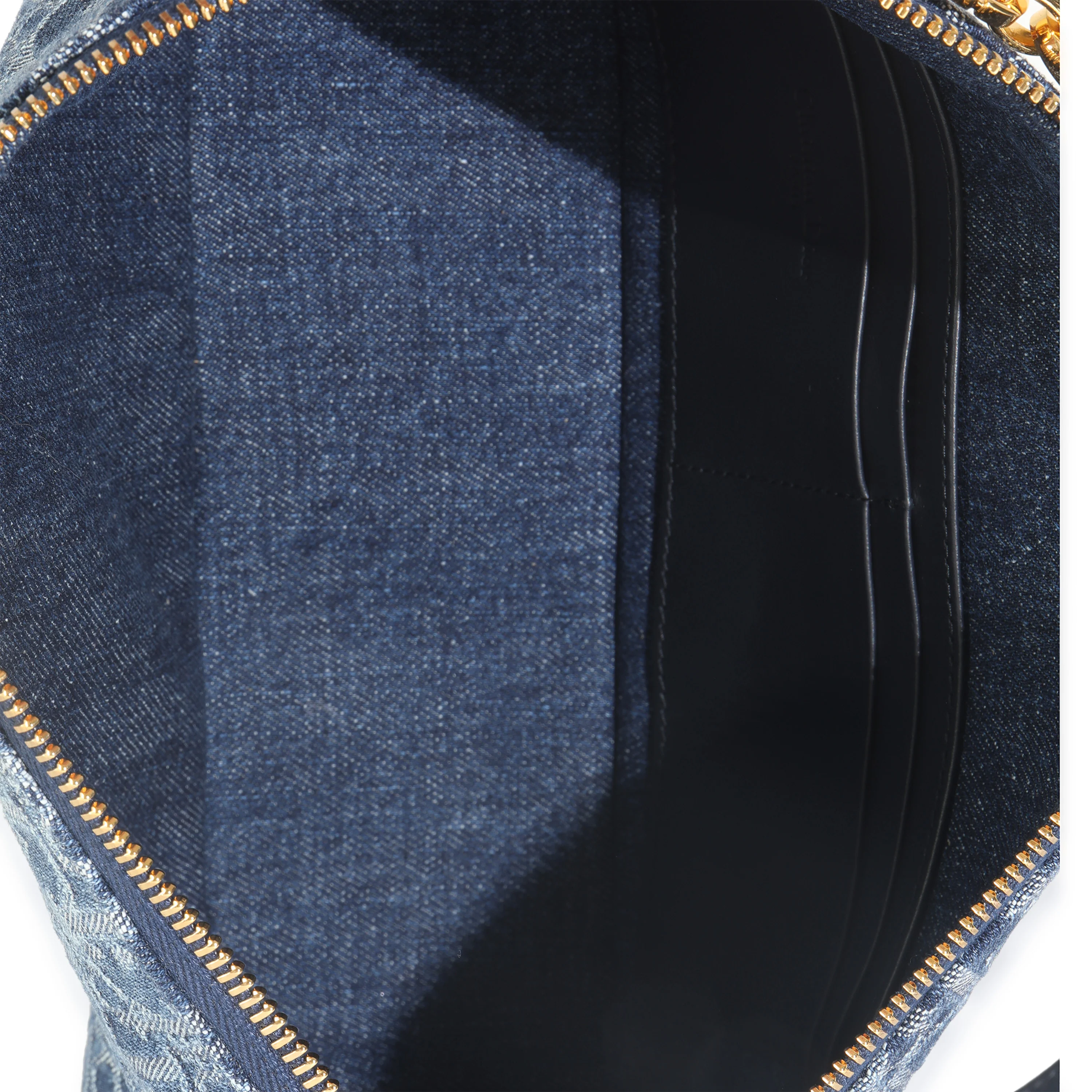 Blue Denim Oblique Diorstar Hobo Bag - Image 6