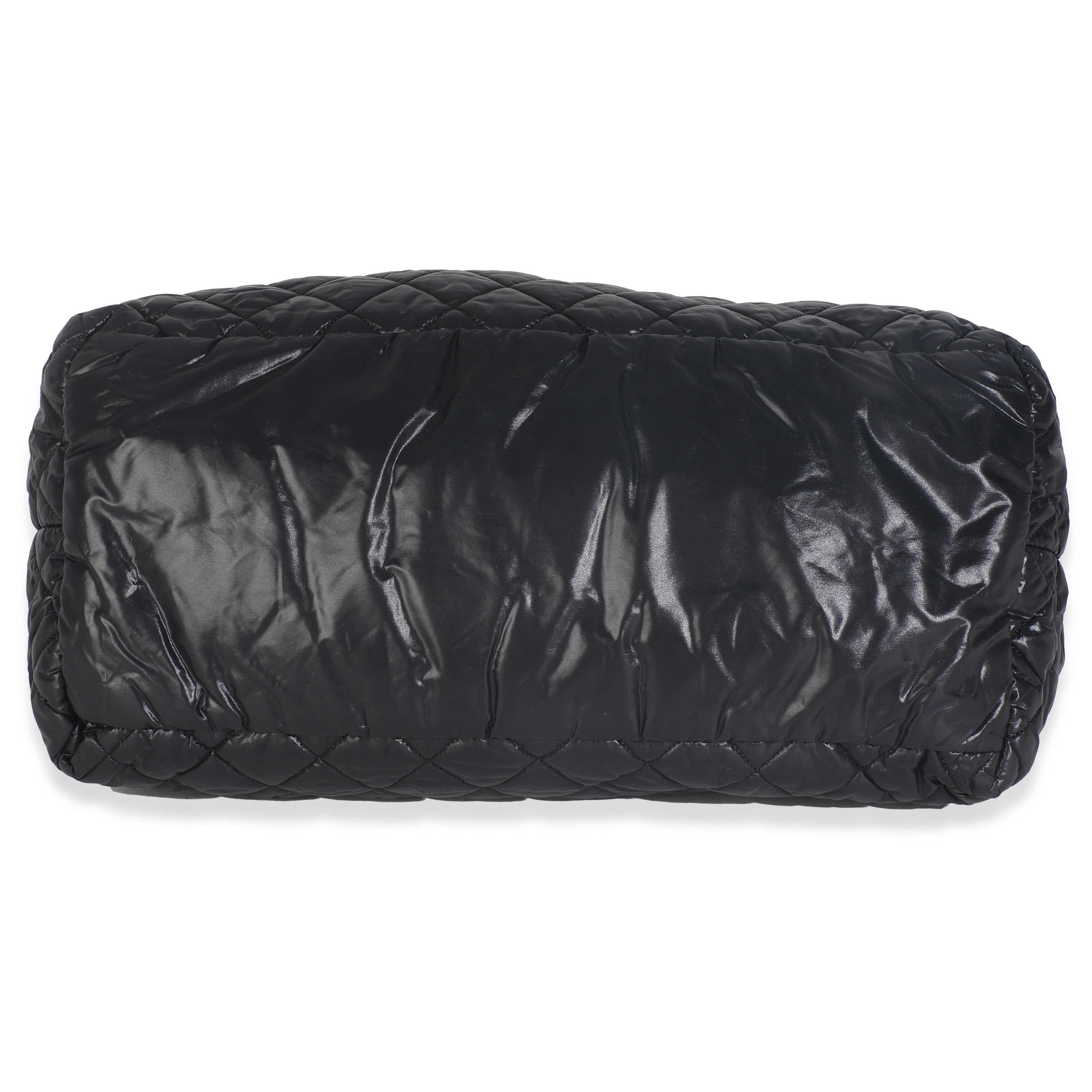 Black Quilted Nylon Large Coco Cocoon Tote - Image 5