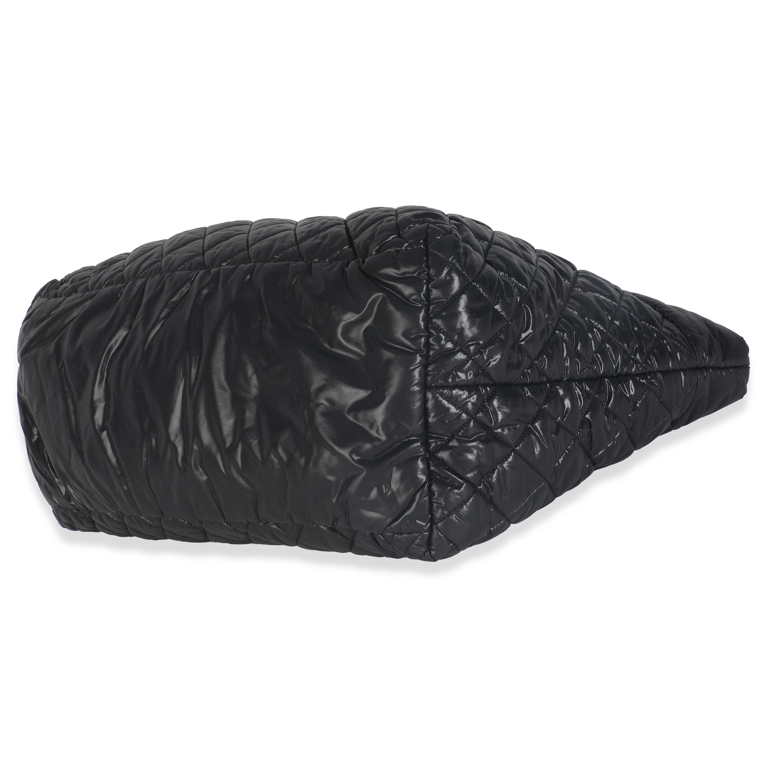 Black Quilted Nylon Large Coco Cocoon Tote - Image 7