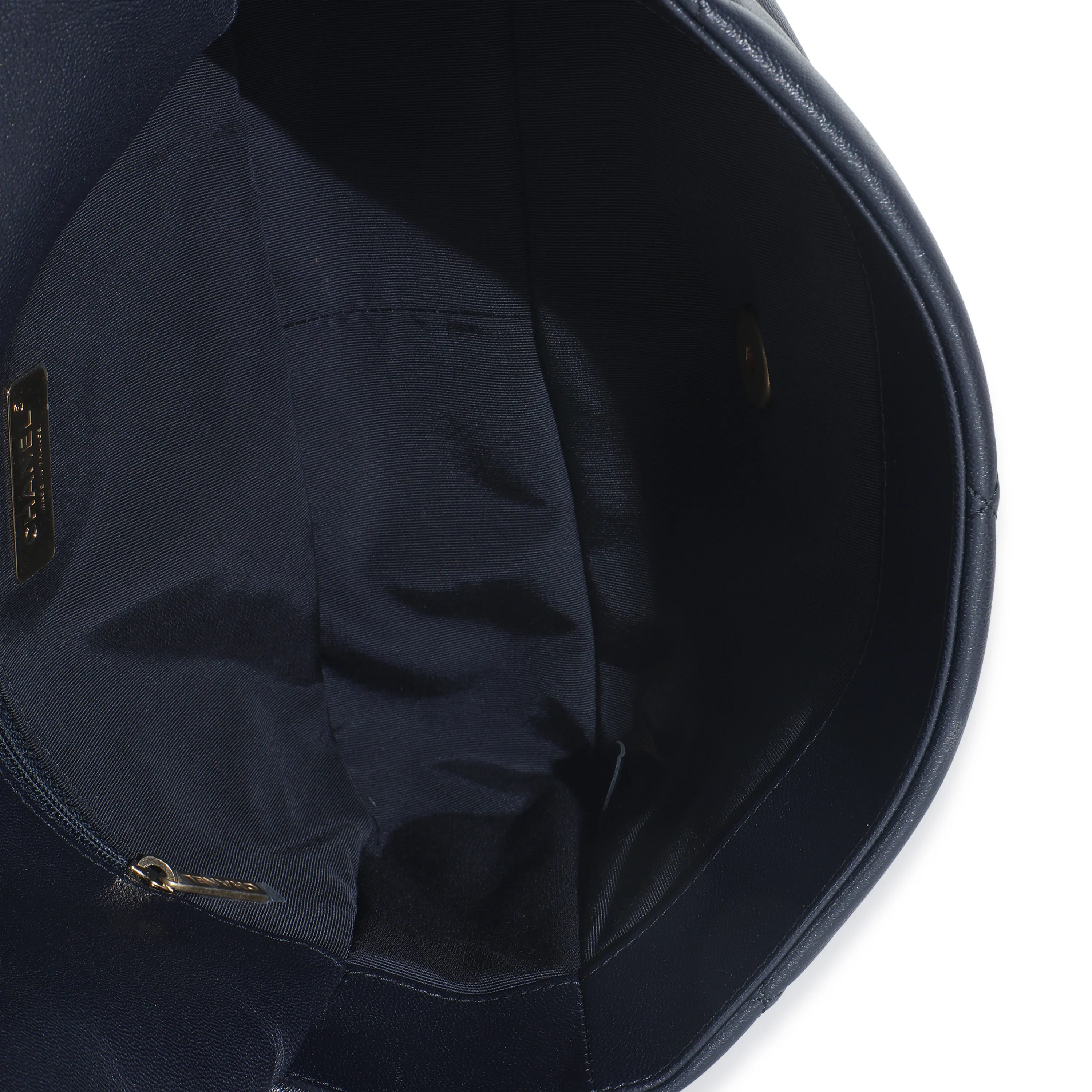 Navy Quilted Lambskin Medium Chanel 19 Flap Bag - Image 9