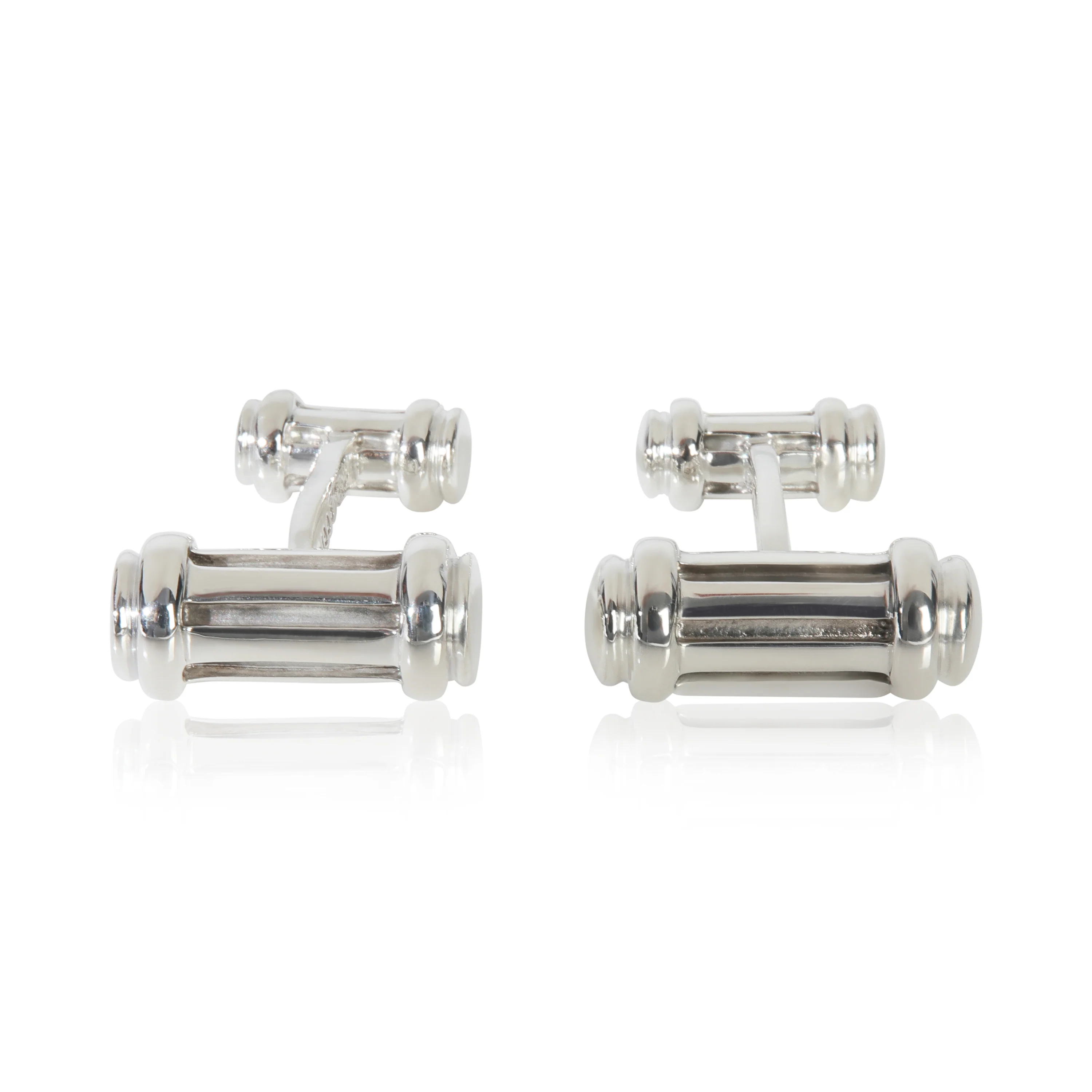 Sterling Silver Vintage Atlas Cufflinks