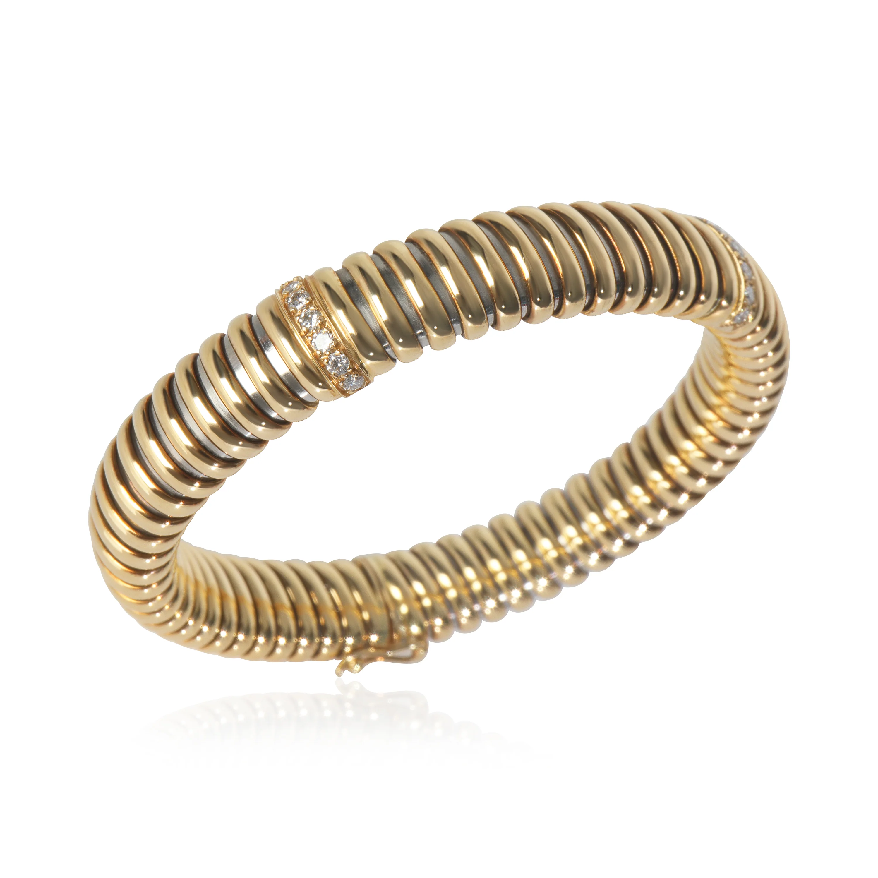 Yellow Gold & Steel Diamond Vintage Rhapsody Bracelet - Image 4