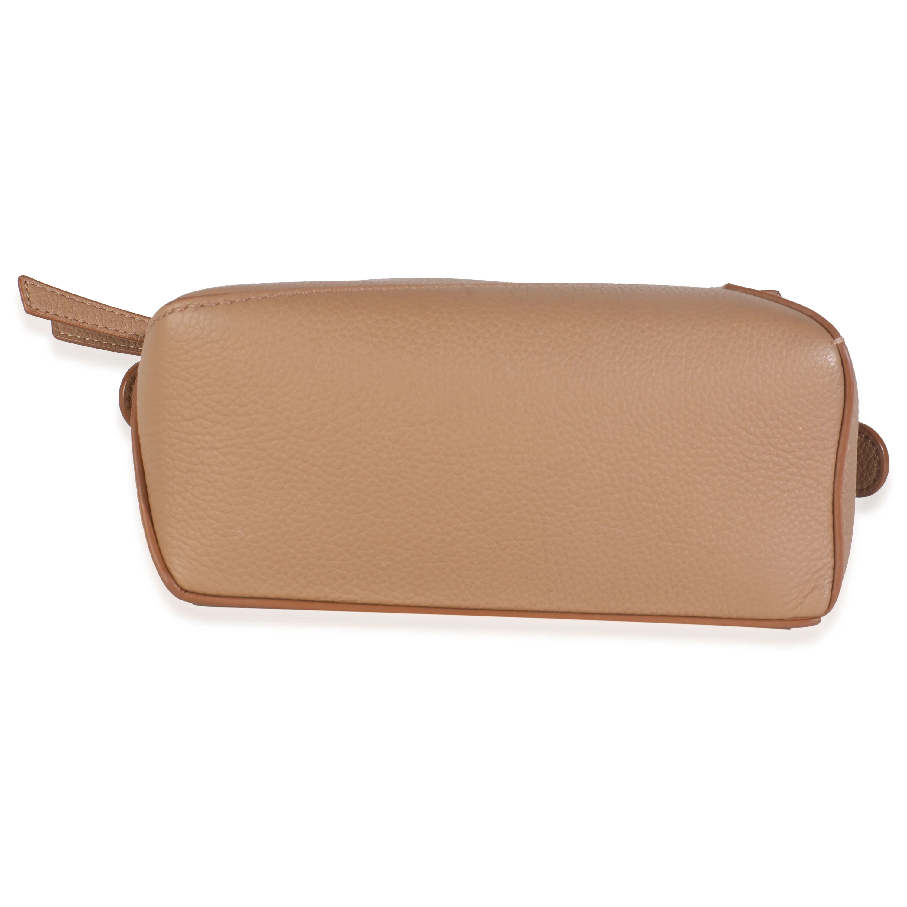 Tan Grained Calfskin Mini Puzzle Edge Bag - Image 4