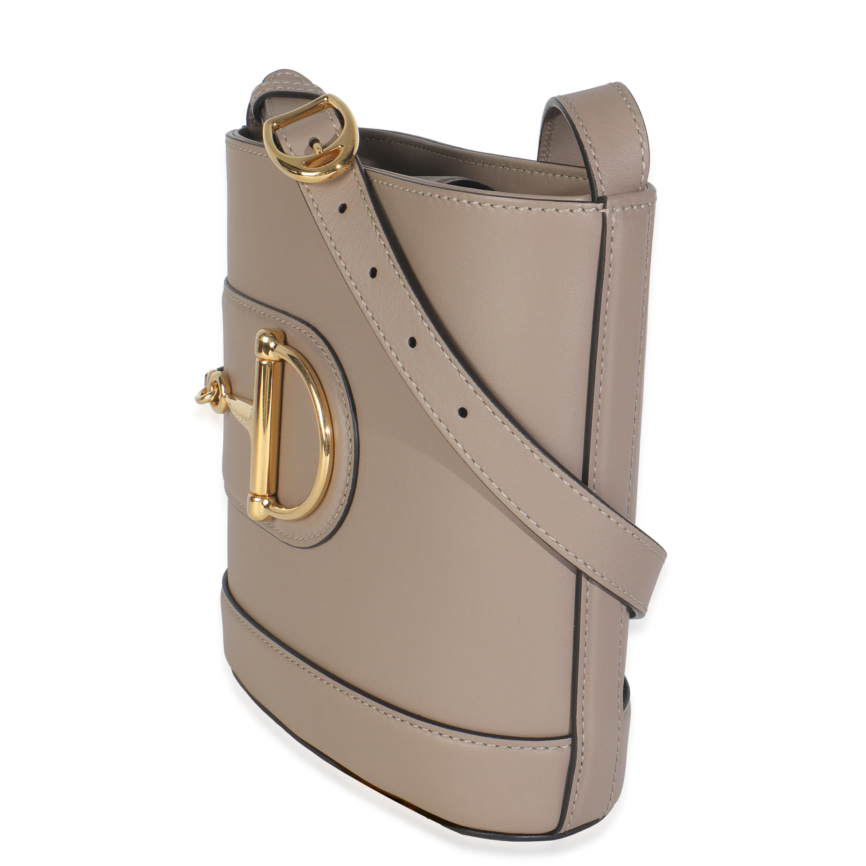 Beige Smooth Calfskin Small 73 Bucket Bag - Image 2