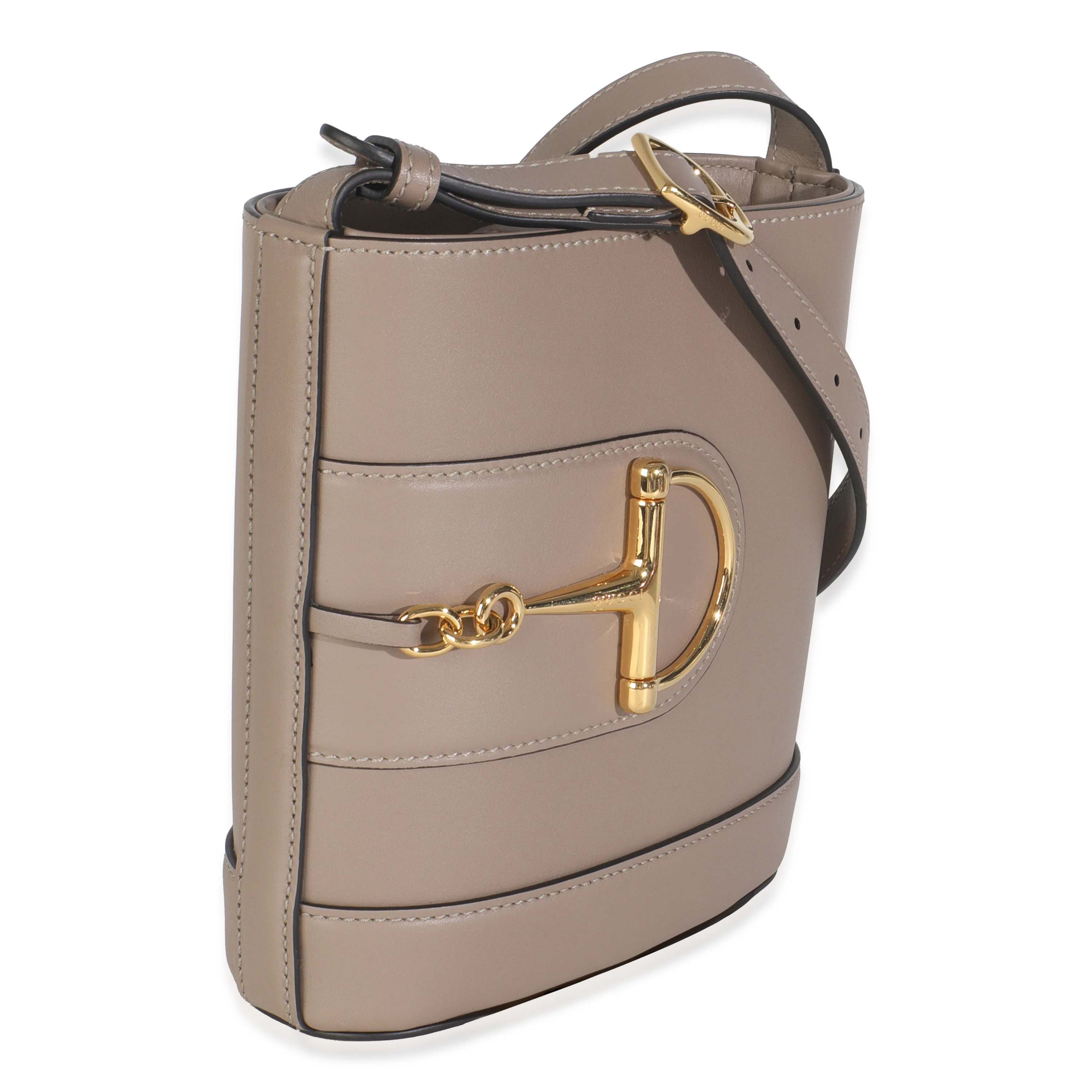 Beige Smooth Calfskin Small 73 Bucket Bag - Image 3