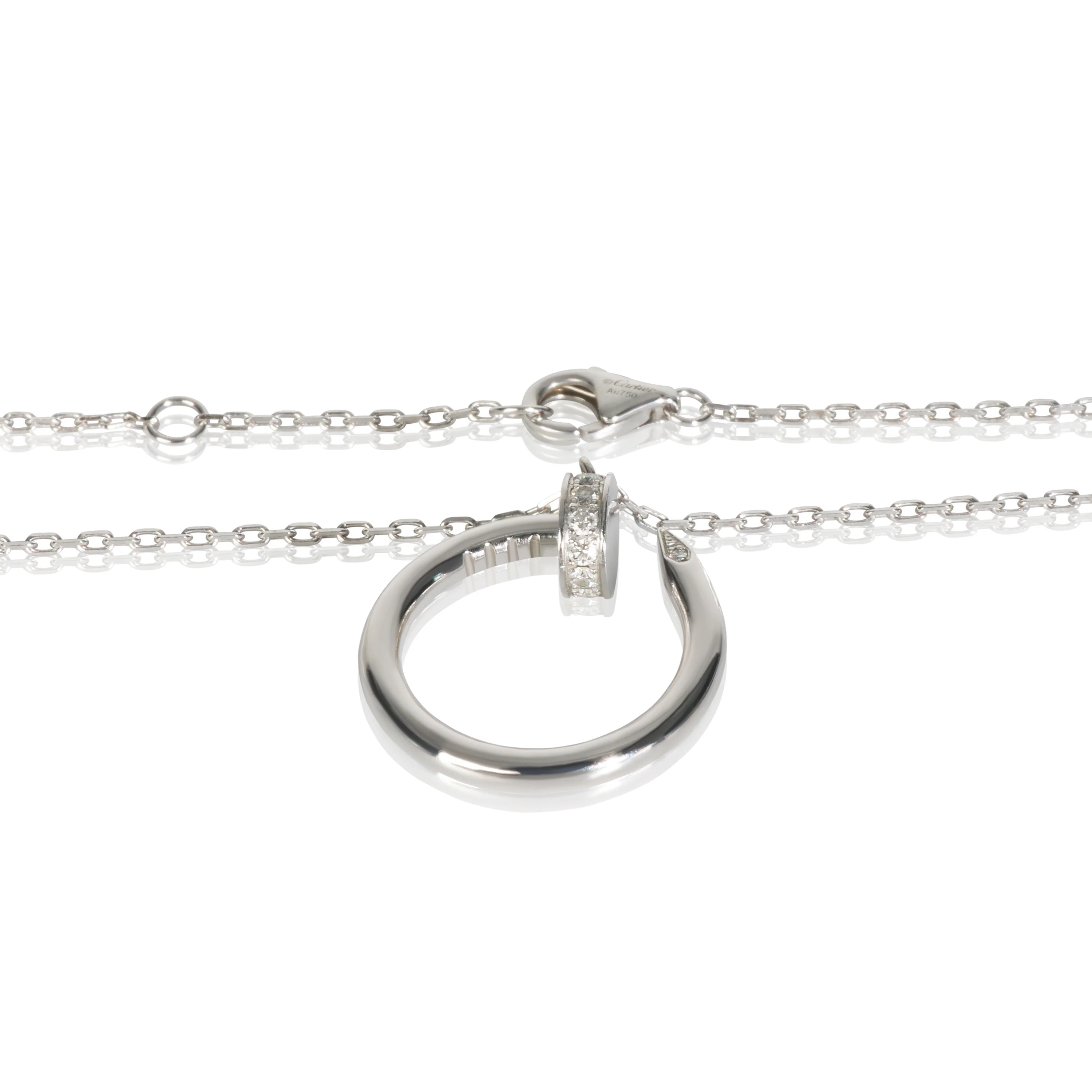 White Gold Diamond Juste Un Clou Necklace - Image 5