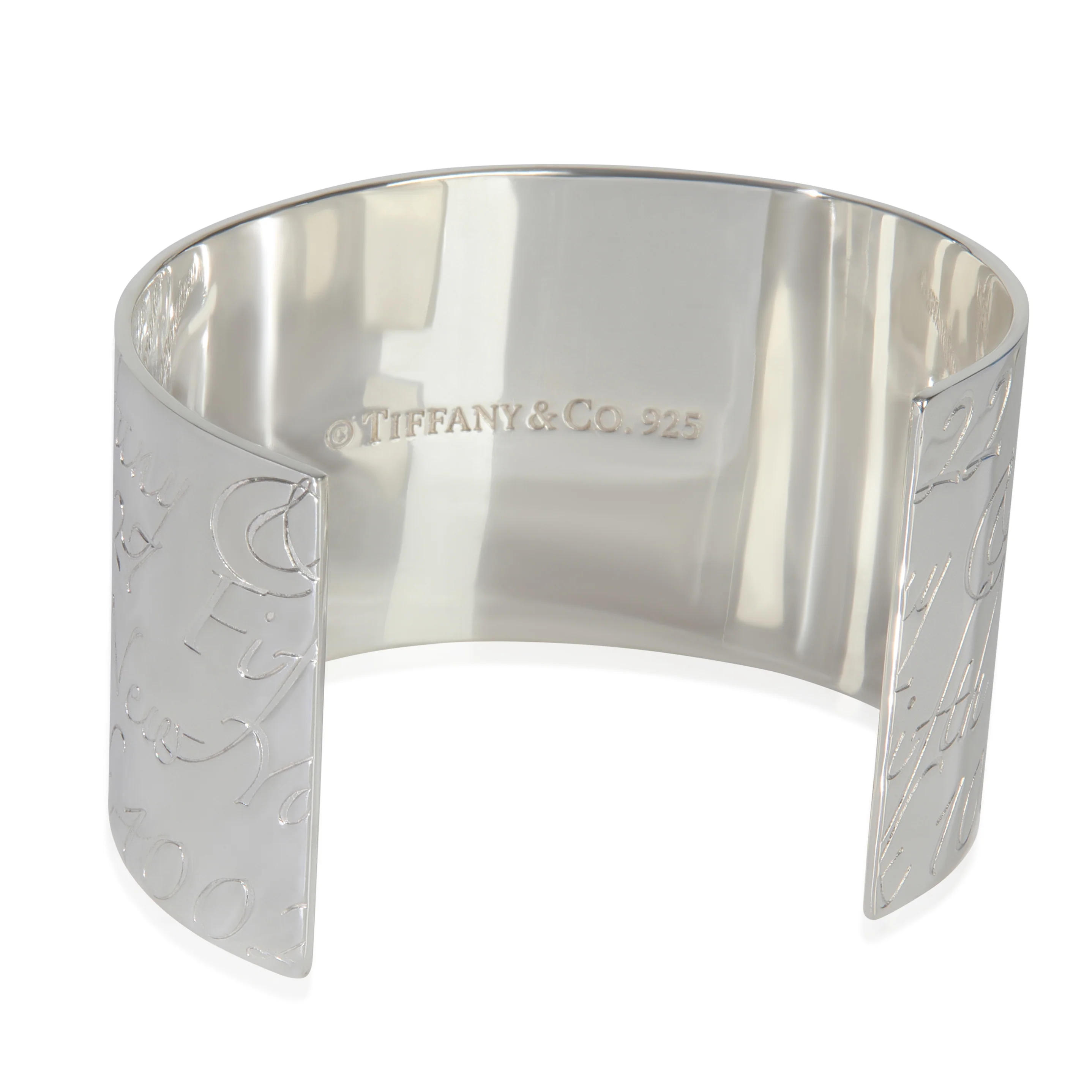 Sterling Silver  Notes Wide Cuff Bracelet - Image 3