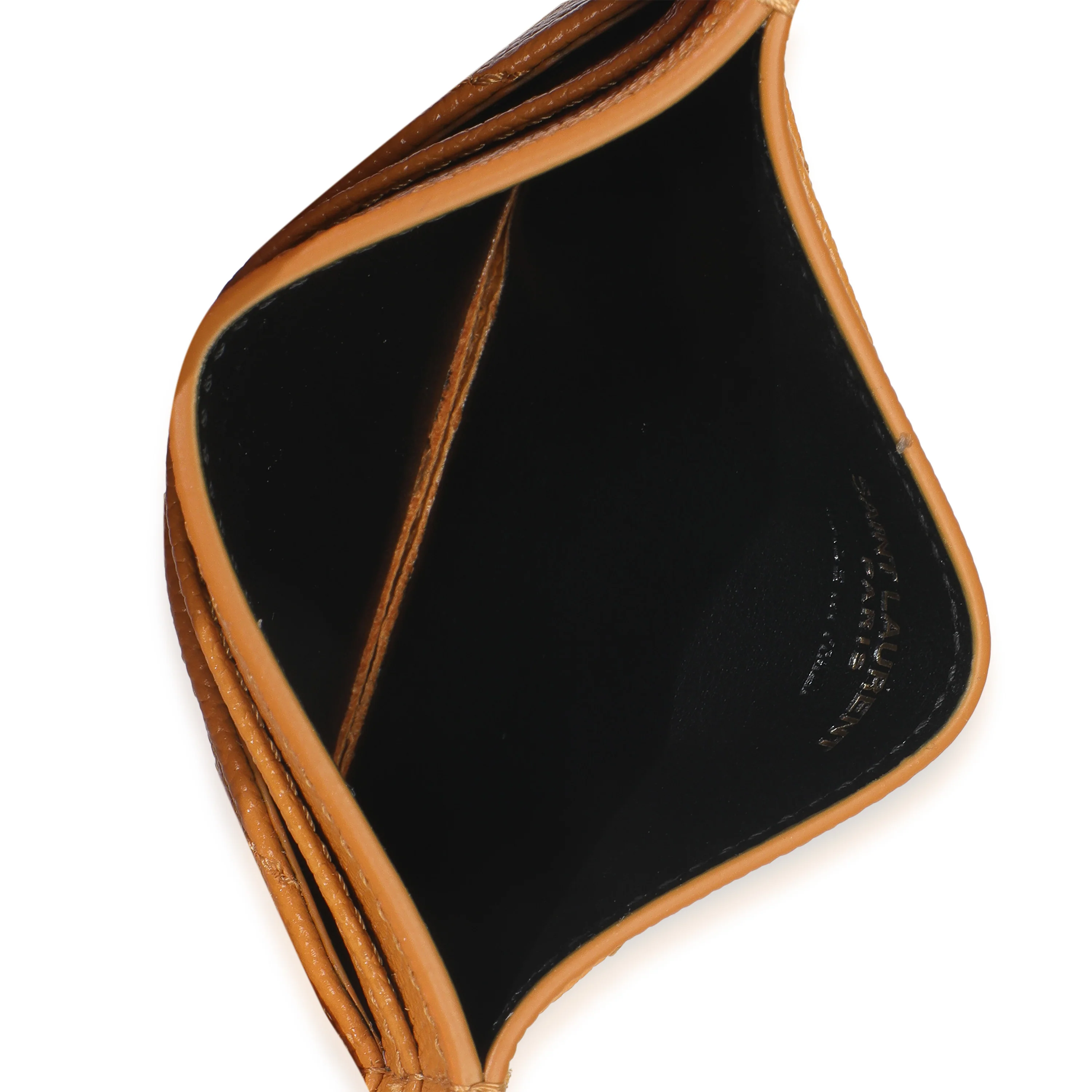 Senape Yellow Grain De Poudre Matelasse Cassandre Card Case - Image 8
