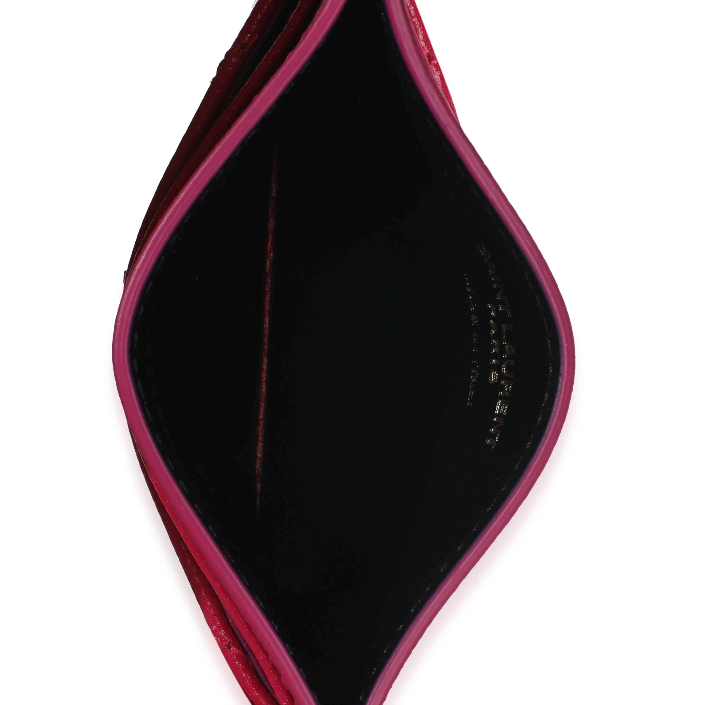 Fresh Fuxia Grain De Poudre Matelasse Cassandre Card Case - Image 7