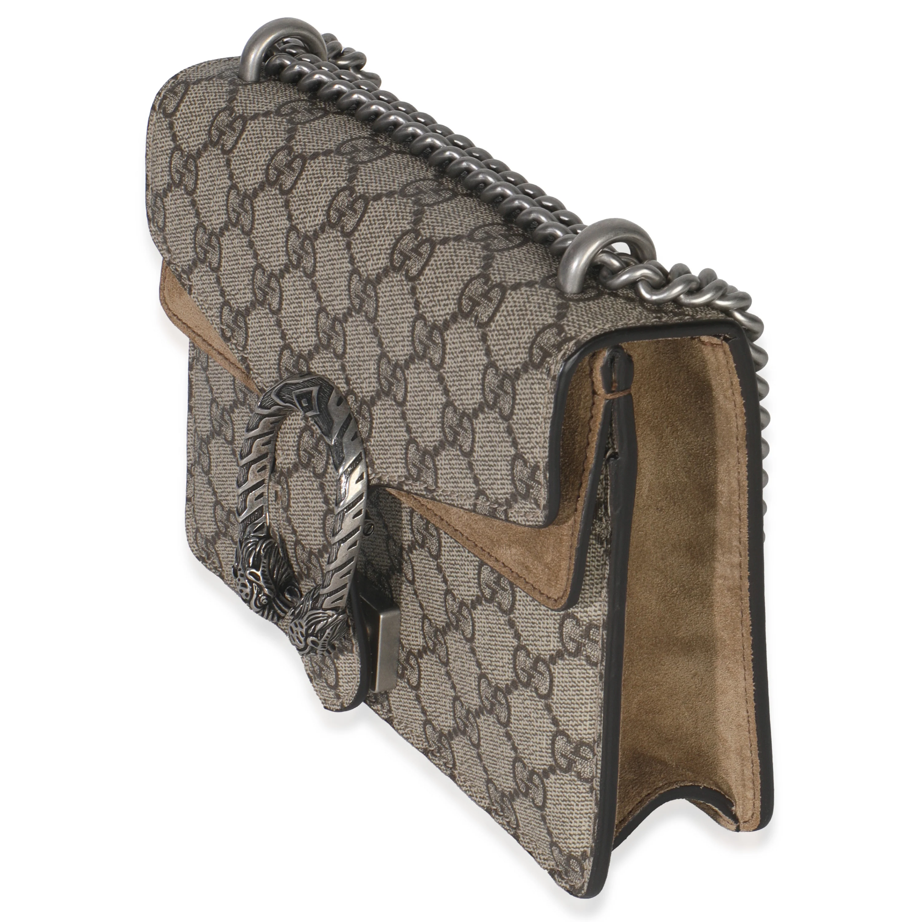 Taupe GG Supreme Canvas Mini Dionysus Shoulder Bag - Image 2