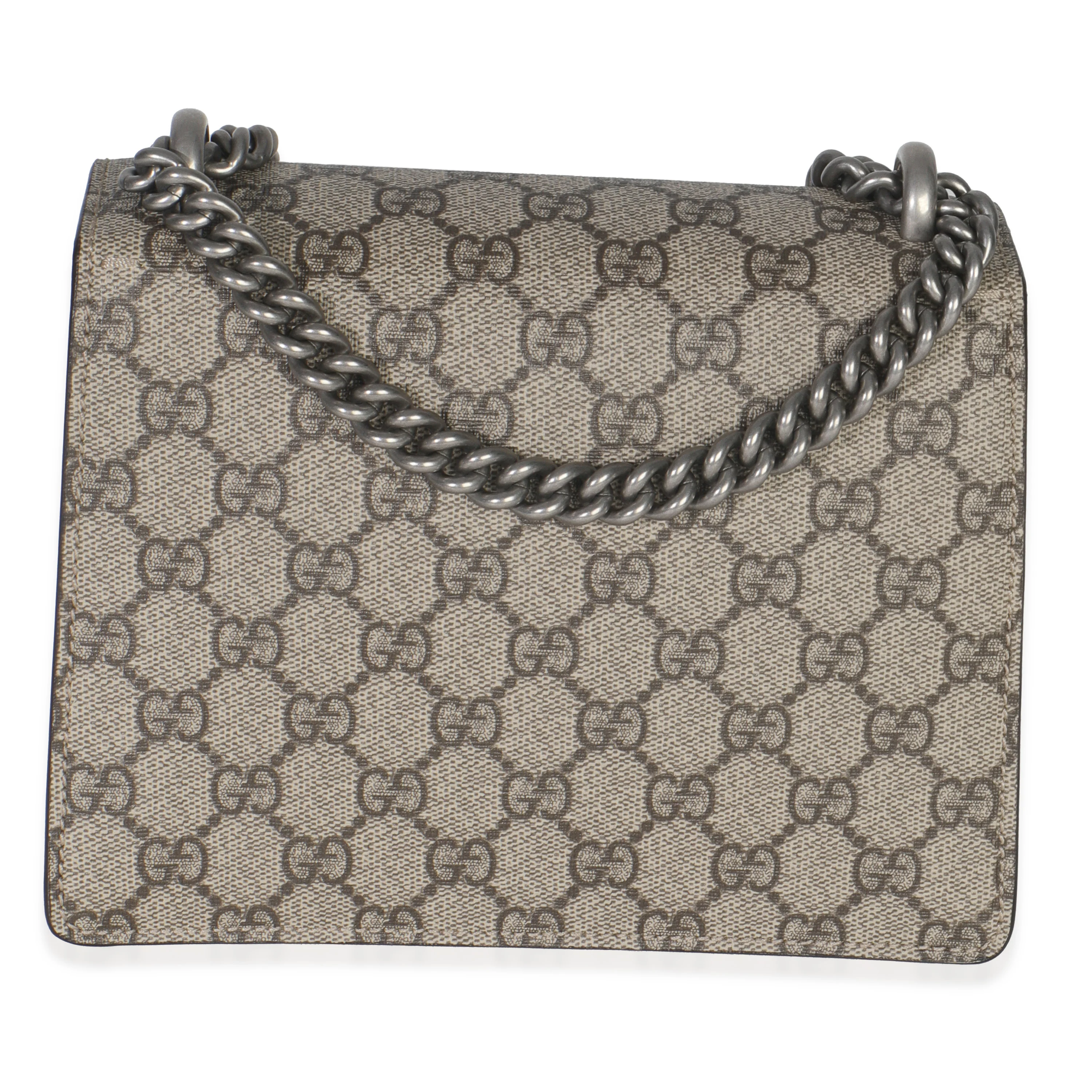 Taupe GG Supreme Canvas Mini Dionysus Shoulder Bag - Image 4