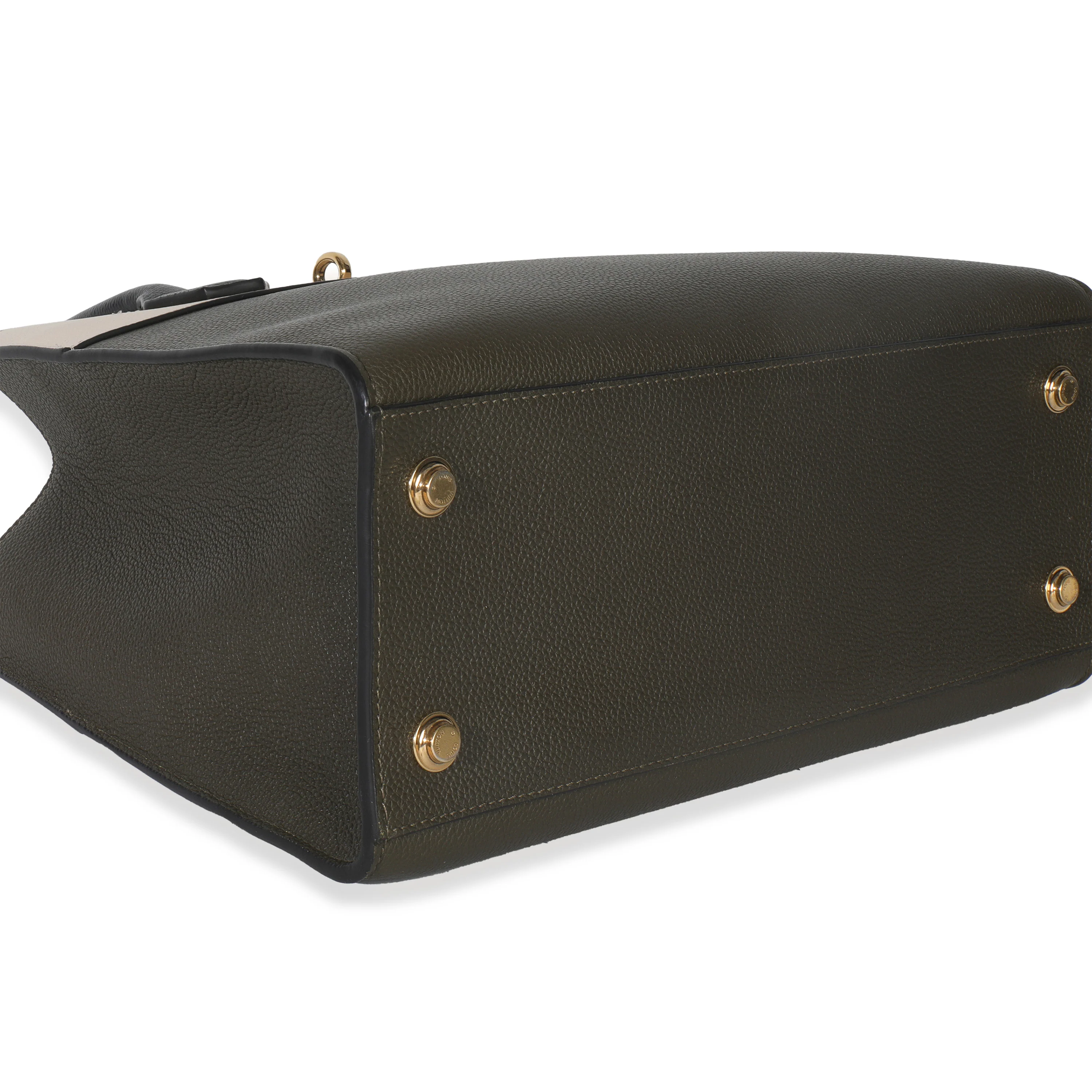 Kaki Creme Black Taurillon City Steamer MM - Image 8