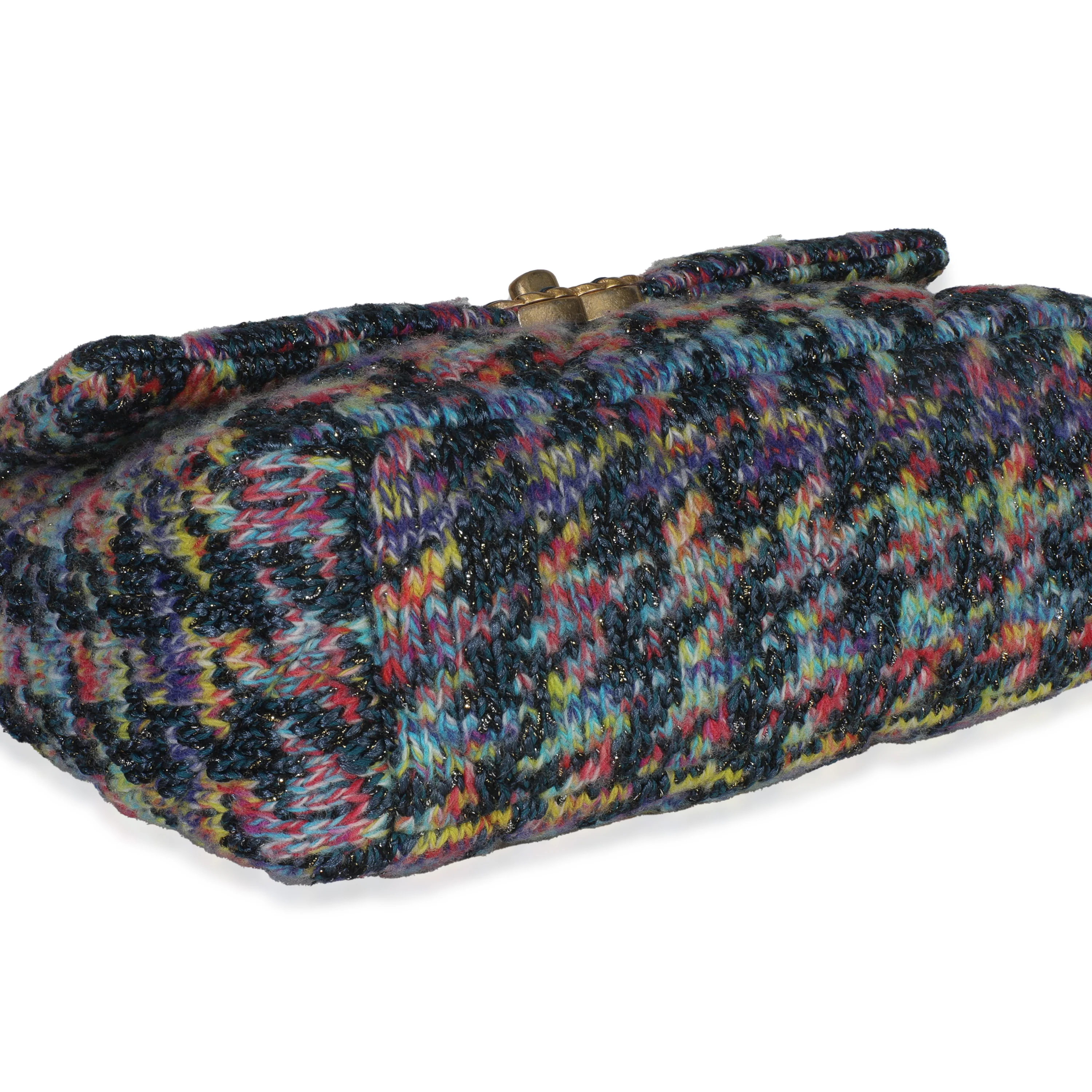 Multicolor Wool Tweed Medium Chanel 19 Flap Bag - Image 6