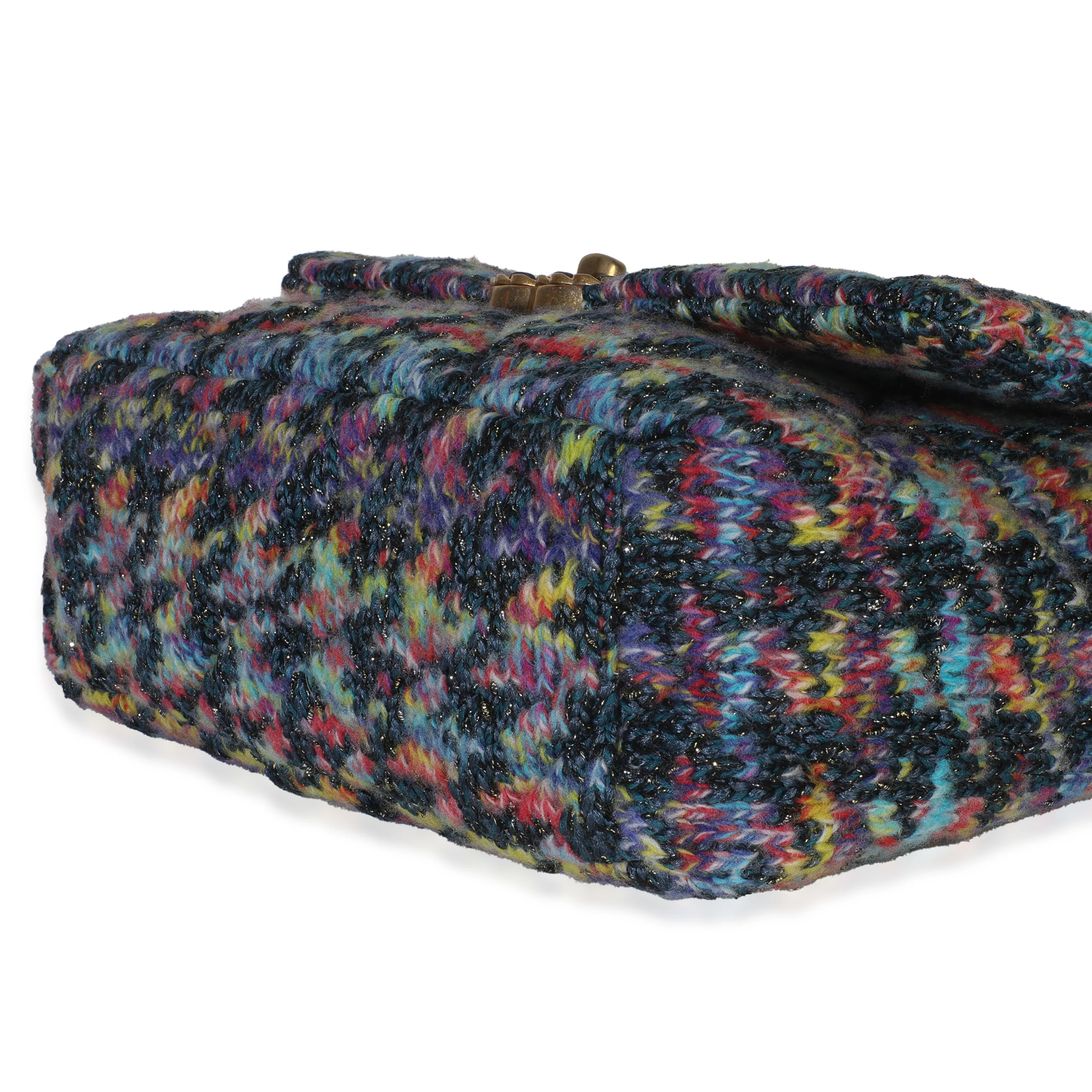 Multicolor Wool Tweed Medium Chanel 19 Flap Bag - Image 7