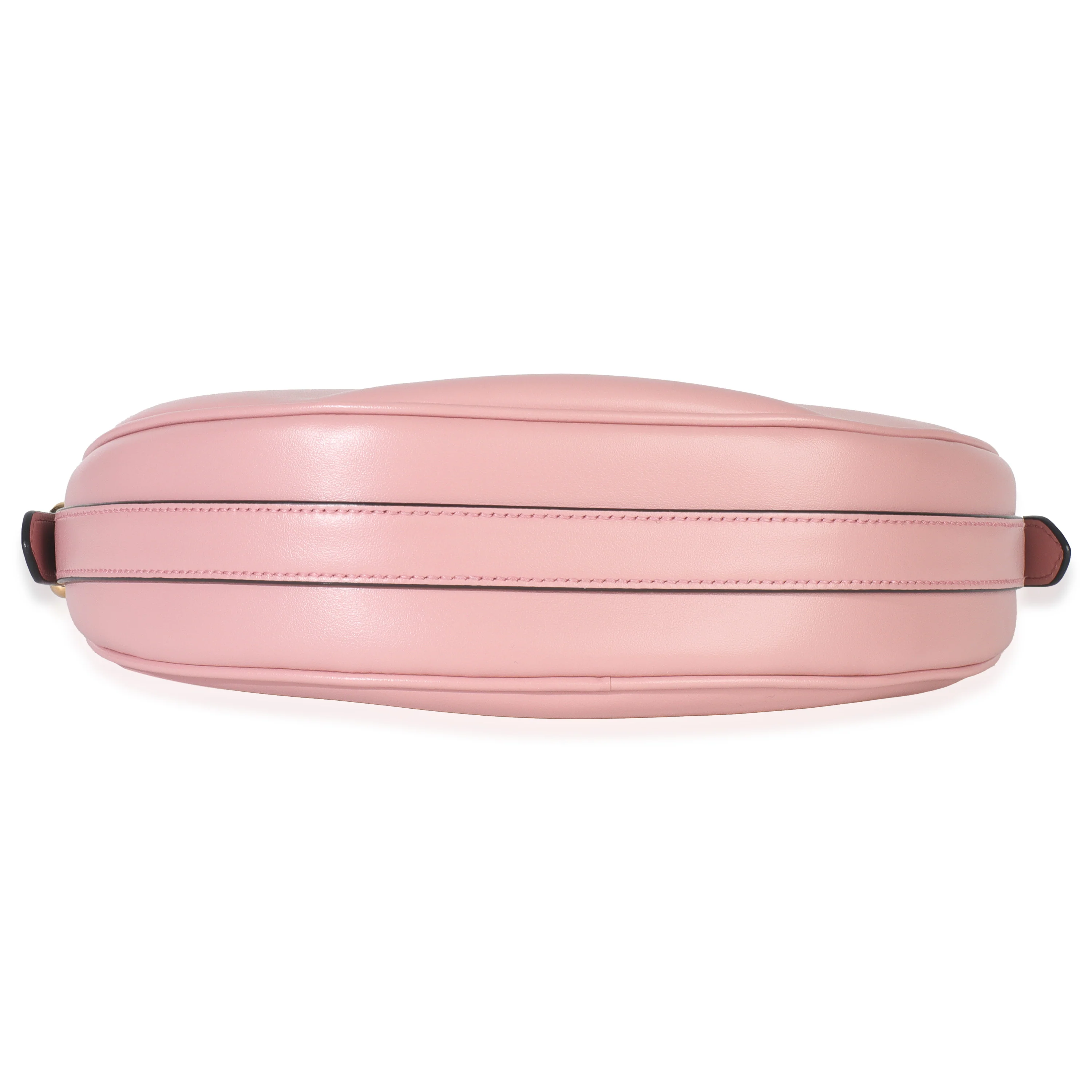 Pink Smooth Calfskin Arque Half Moon Hobo - Image 5