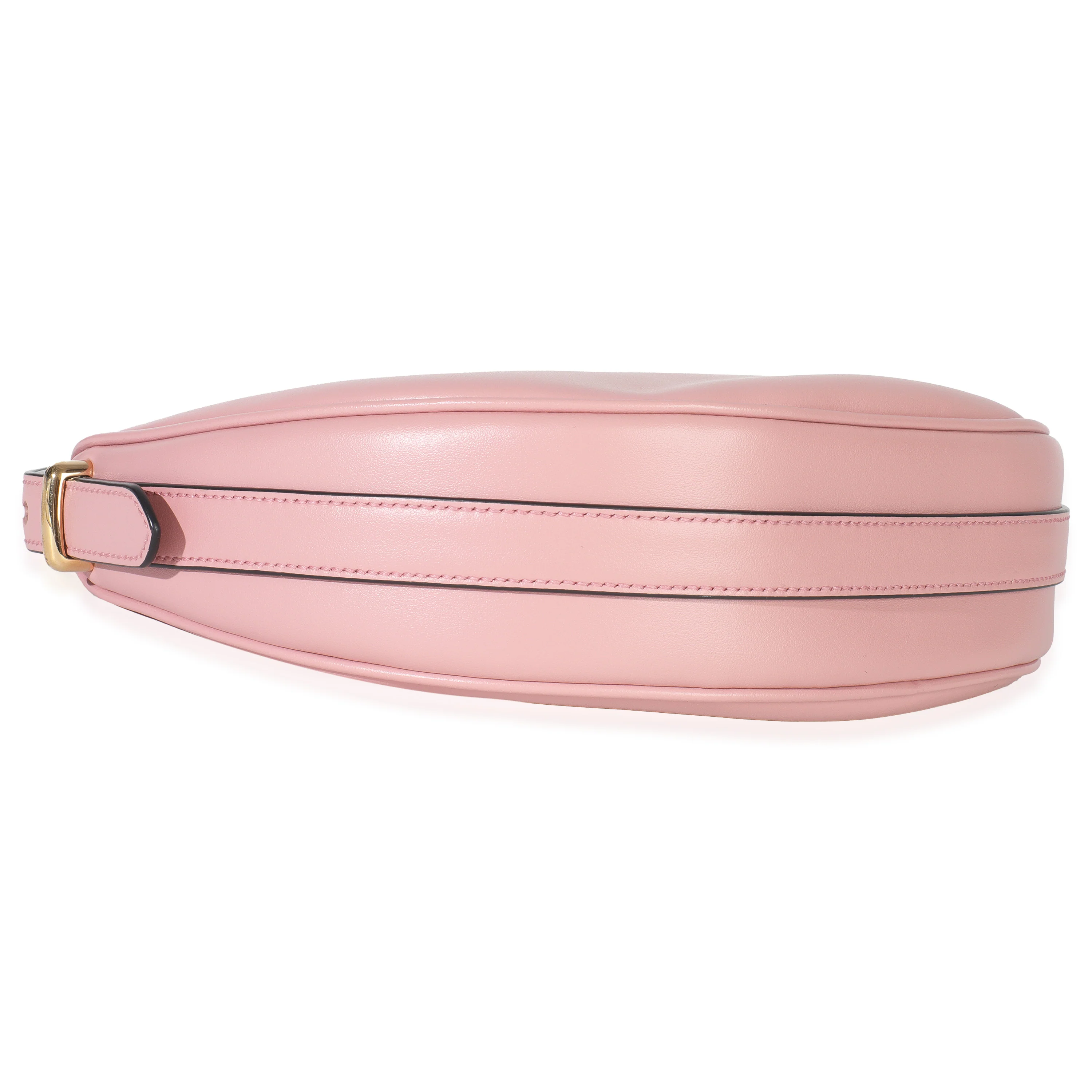 Pink Smooth Calfskin Arque Half Moon Hobo - Image 6