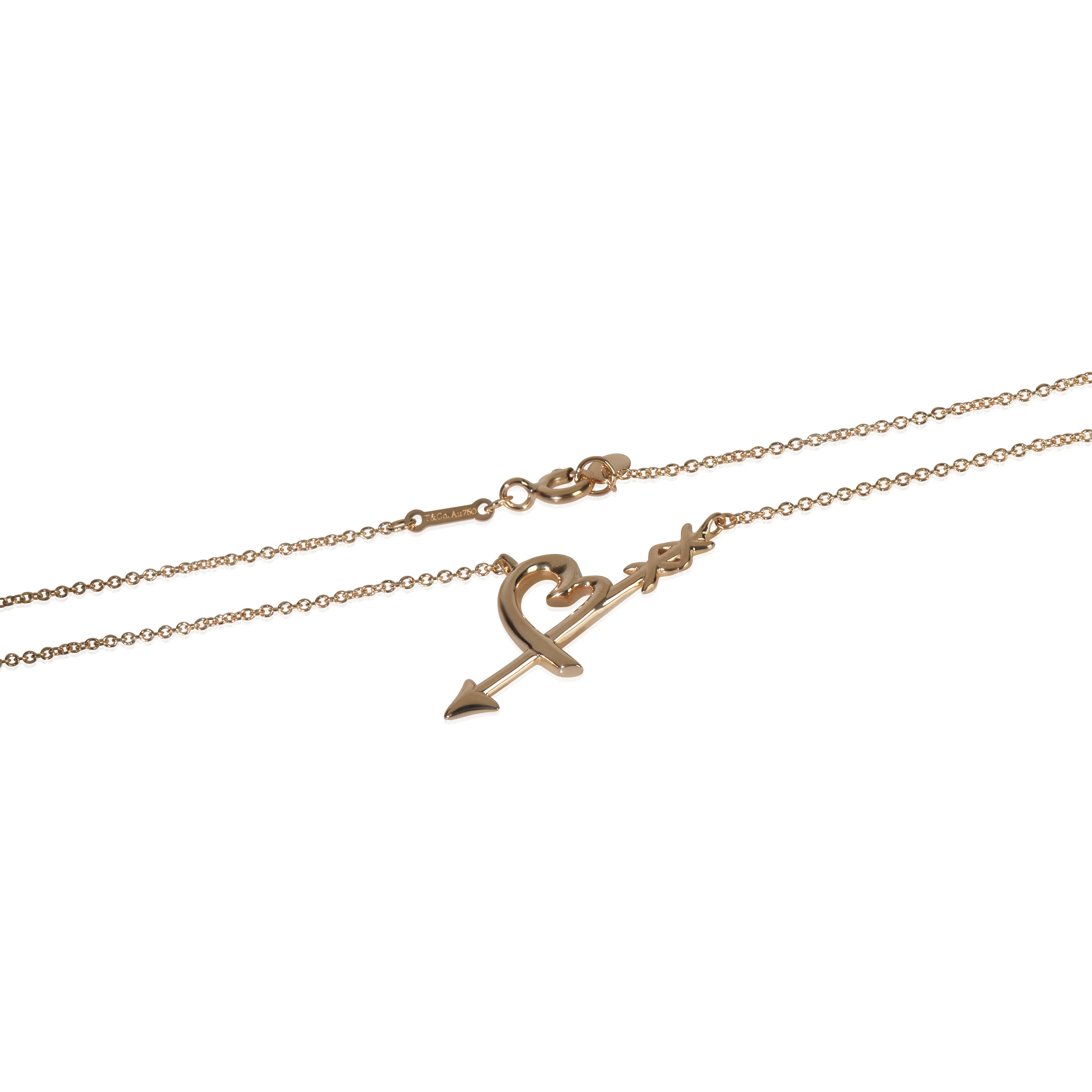 Rose Gold  Paloma Picasso Grafitti Pendant - Image 2