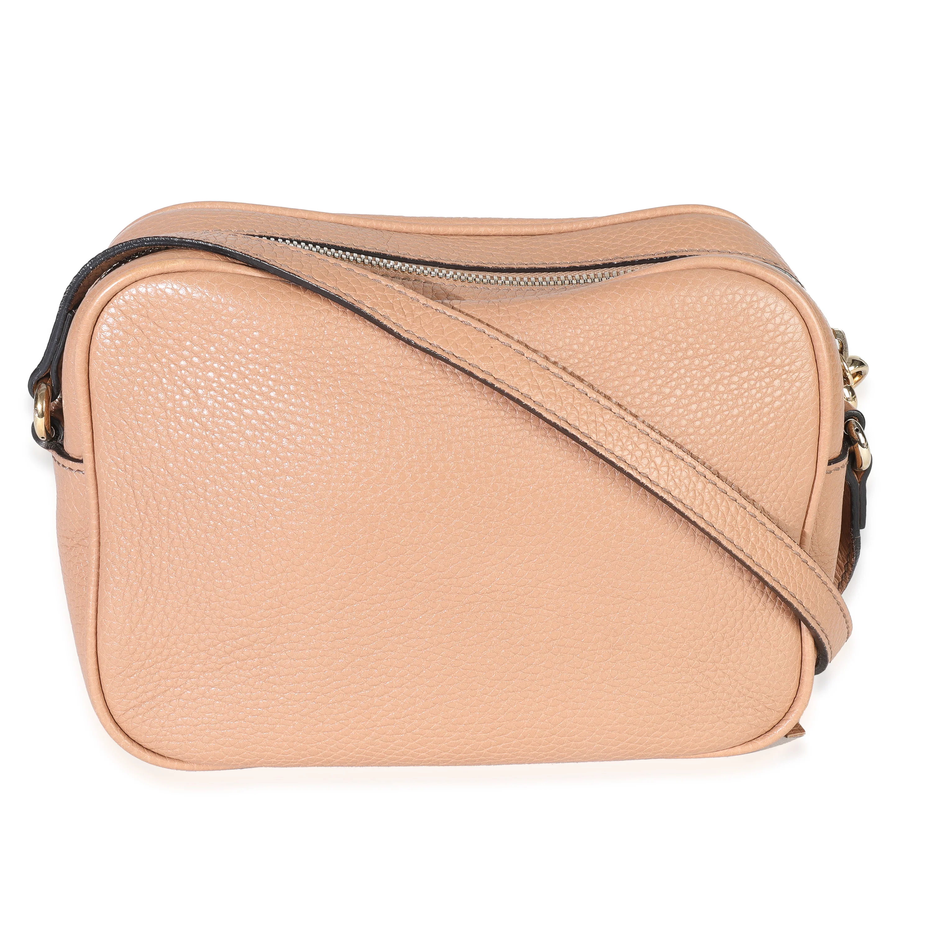Beige Pebbled Calfskin Small Soho Disco Crossbody - Image 4