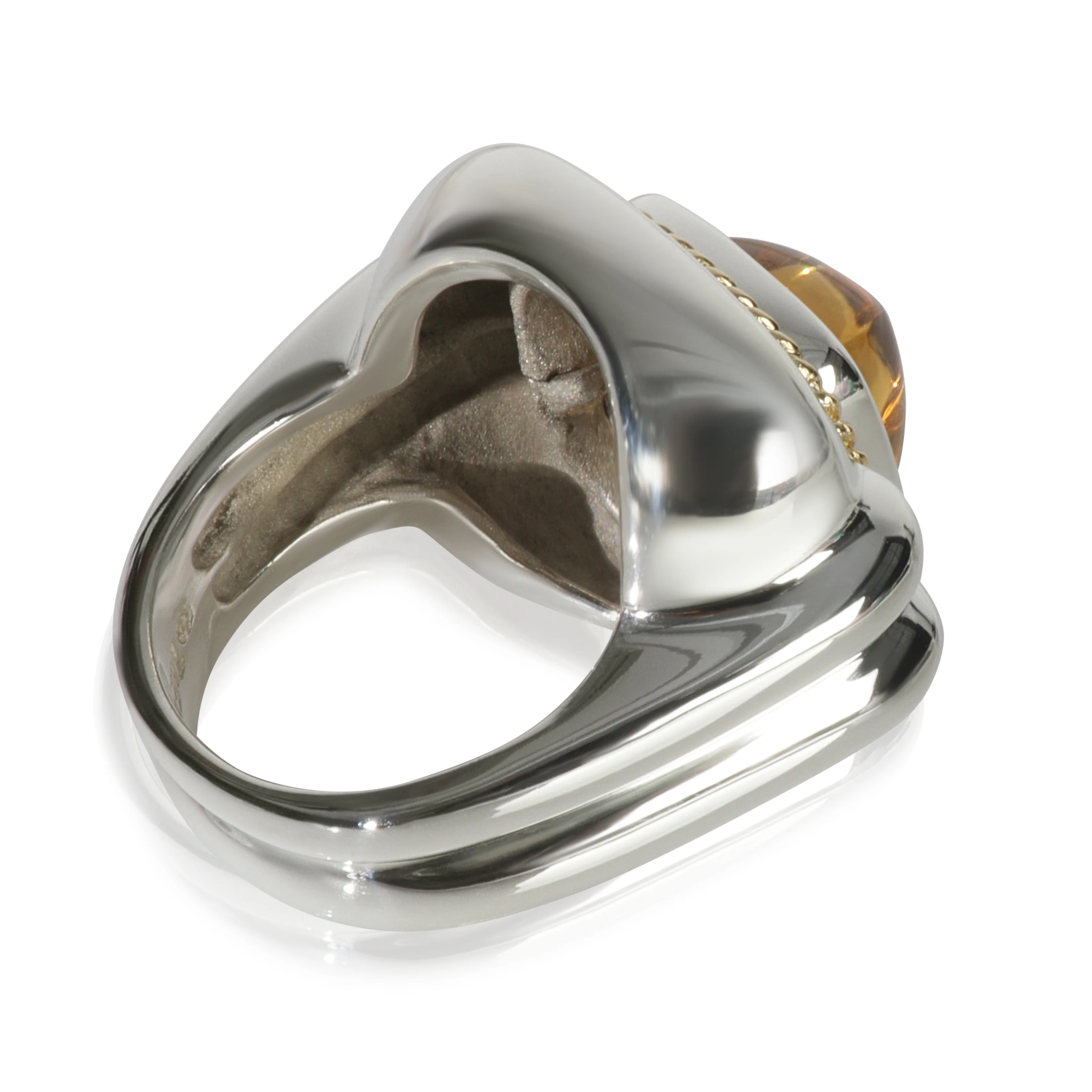 Yellow Gold & Sterling Silver Citrine Ring - Image 3