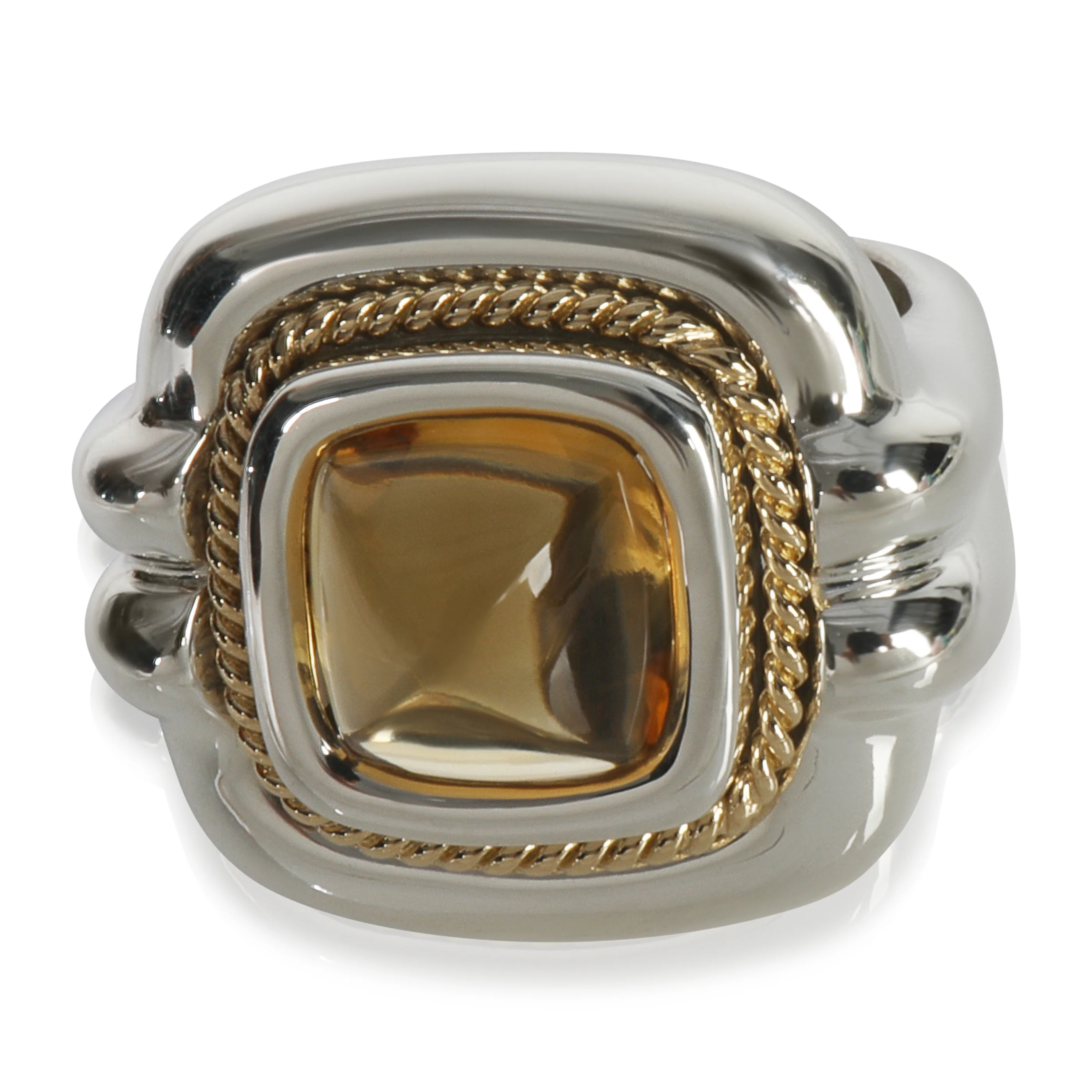 Yellow Gold & Sterling Silver Citrine Ring - Image 5