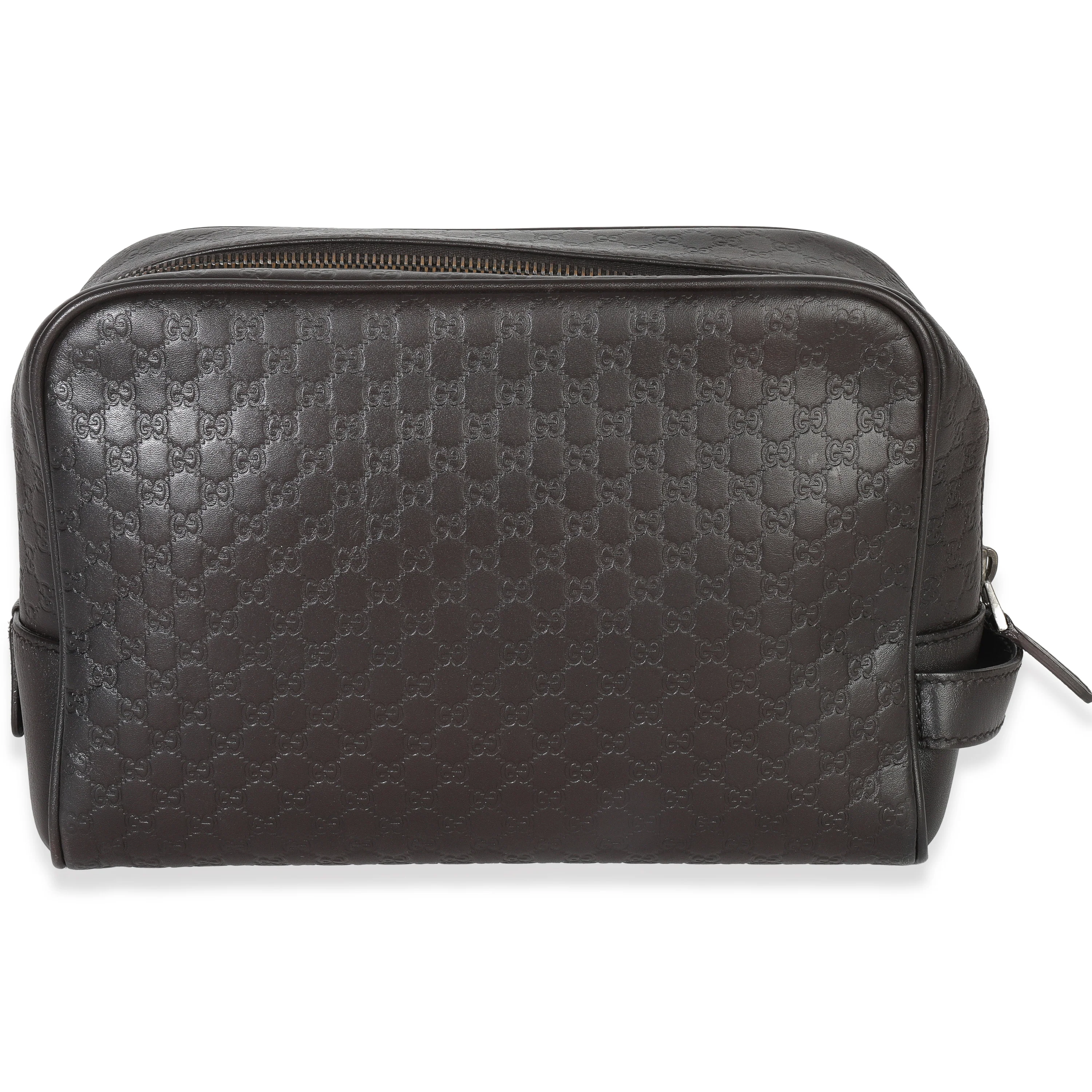 Brown Microguccissima Calfskin Toiletry Case - Image 4