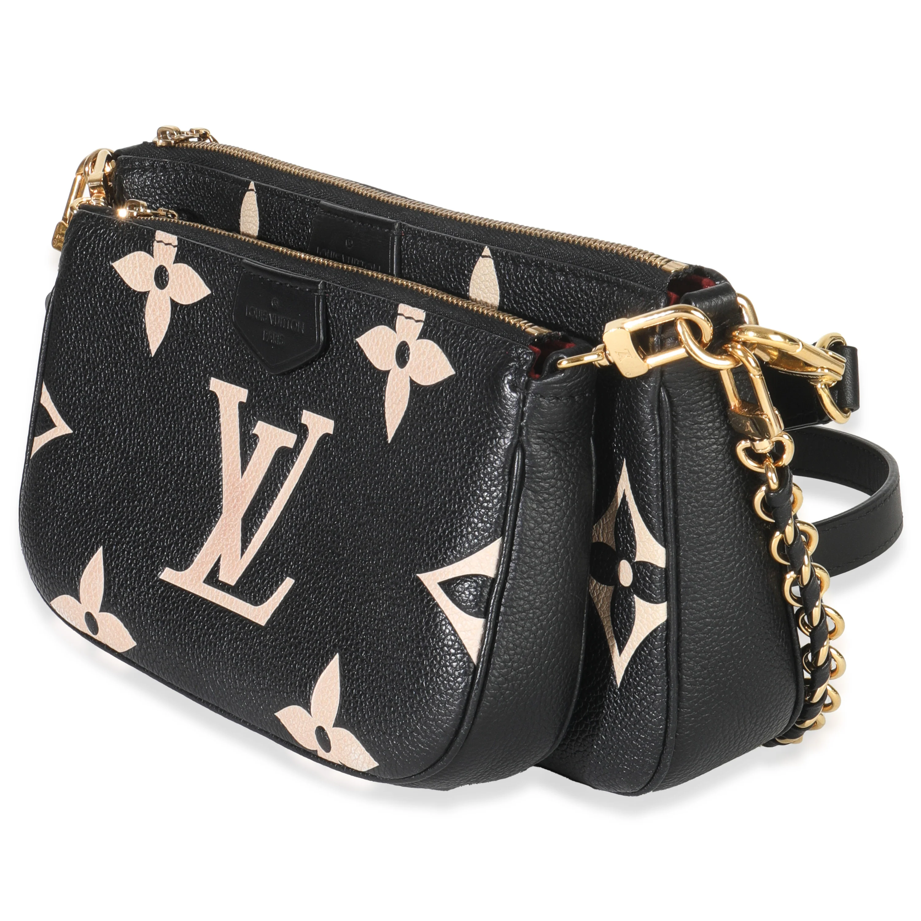 Black Beige Giant Monogram Empreinte Multi Pochette Accessories - Image 2