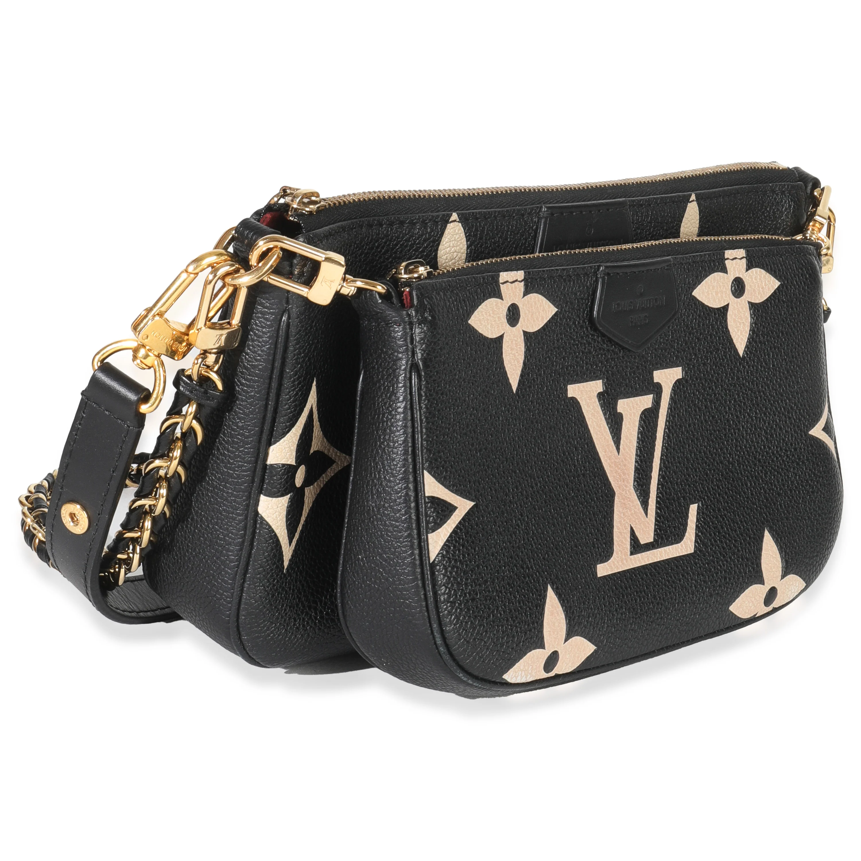 Black Beige Giant Monogram Empreinte Multi Pochette Accessories - Image 3