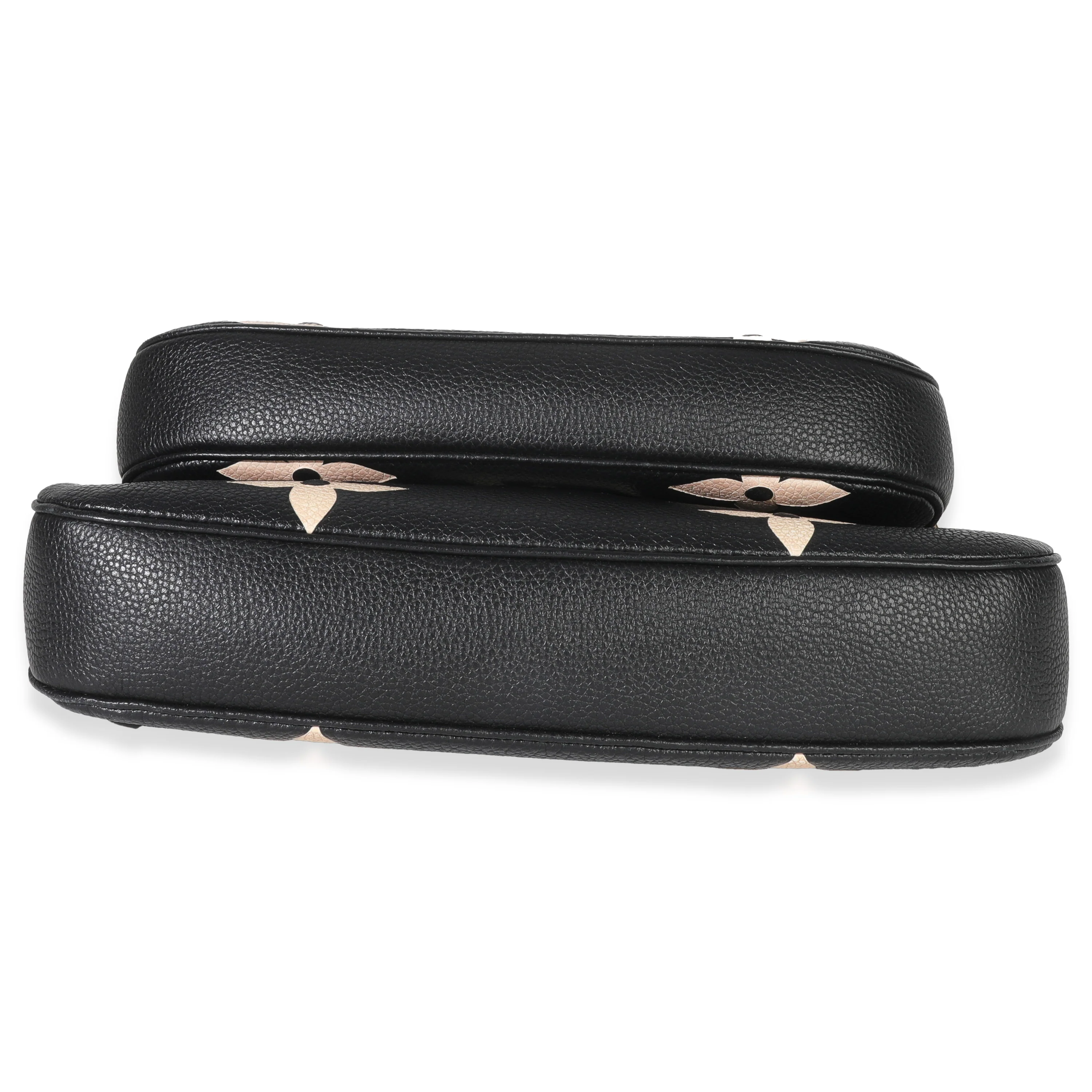 Black Beige Giant Monogram Empreinte Multi Pochette Accessories - Image 5