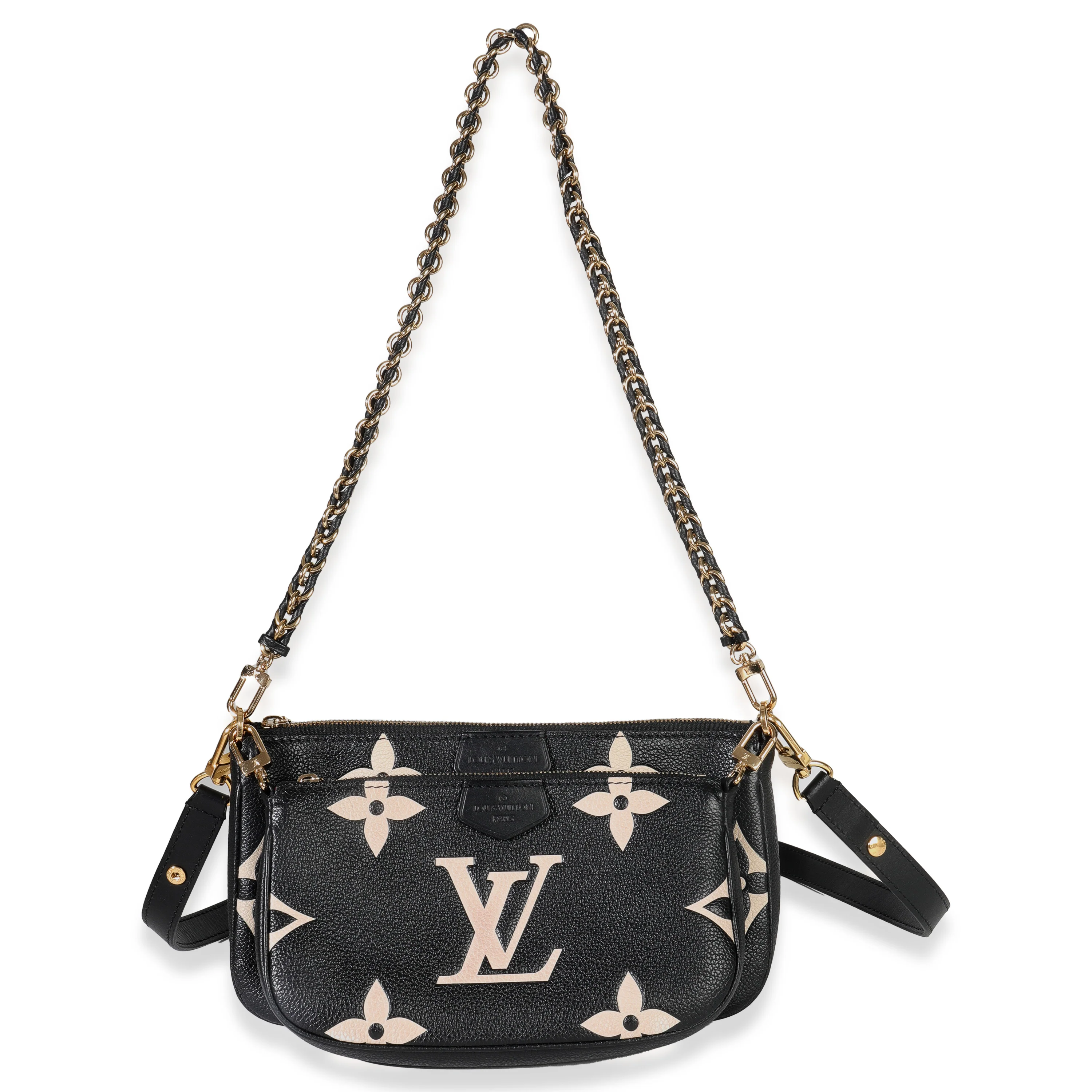 Black Beige Giant Monogram Empreinte Multi Pochette Accessories - Image 8
