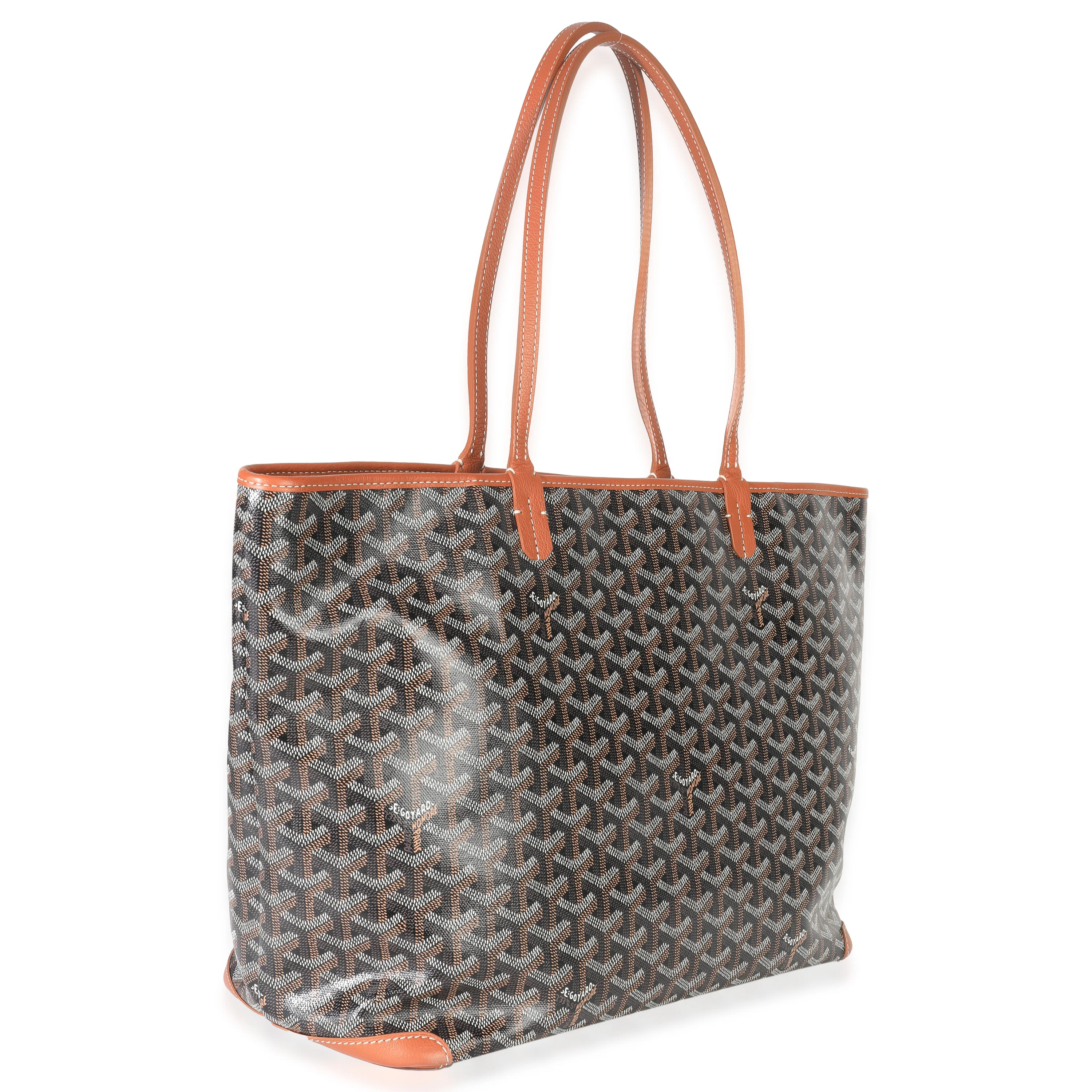 Gold Black Goyardine Canvas Artois MM - Image 3