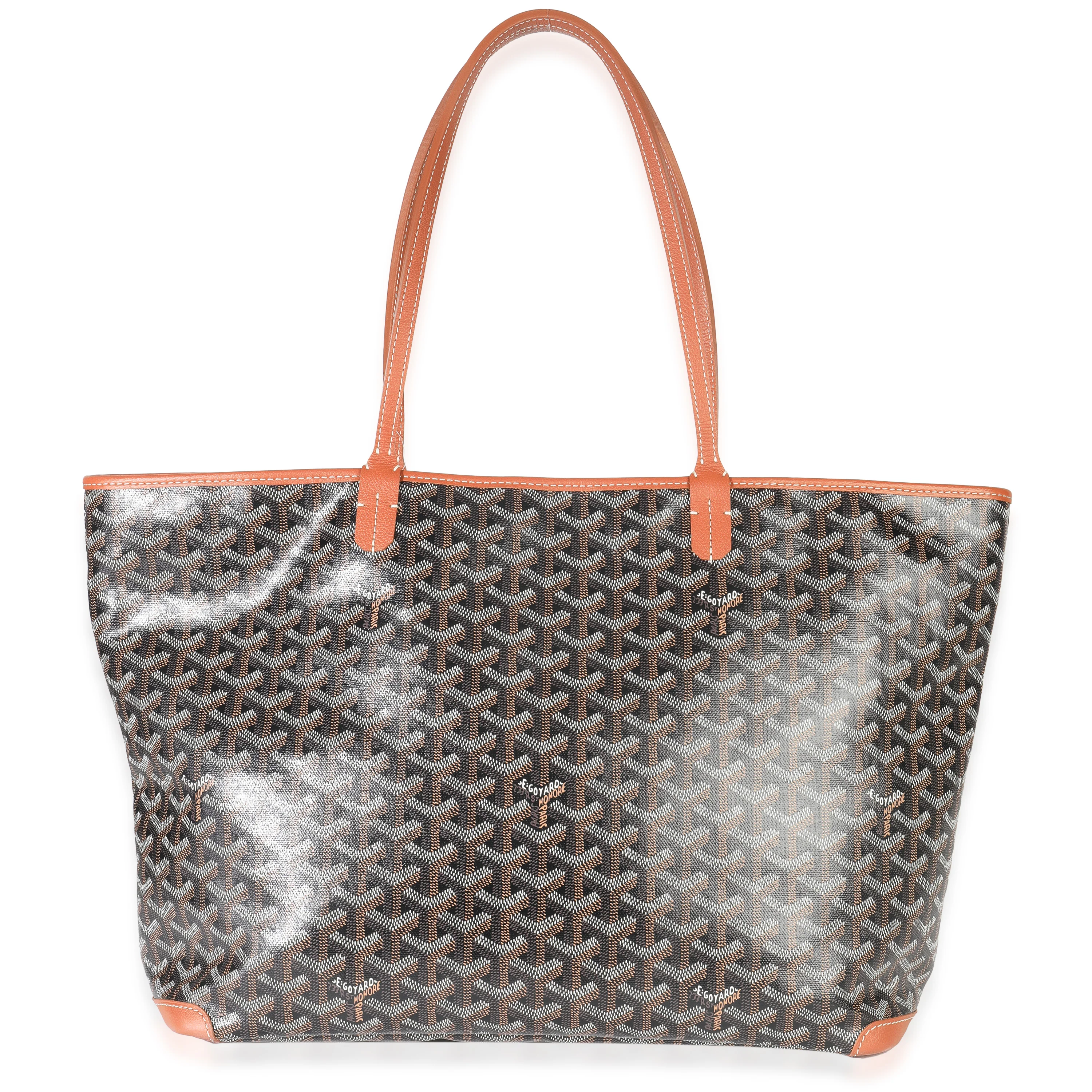 Gold Black Goyardine Canvas Artois MM - Image 4