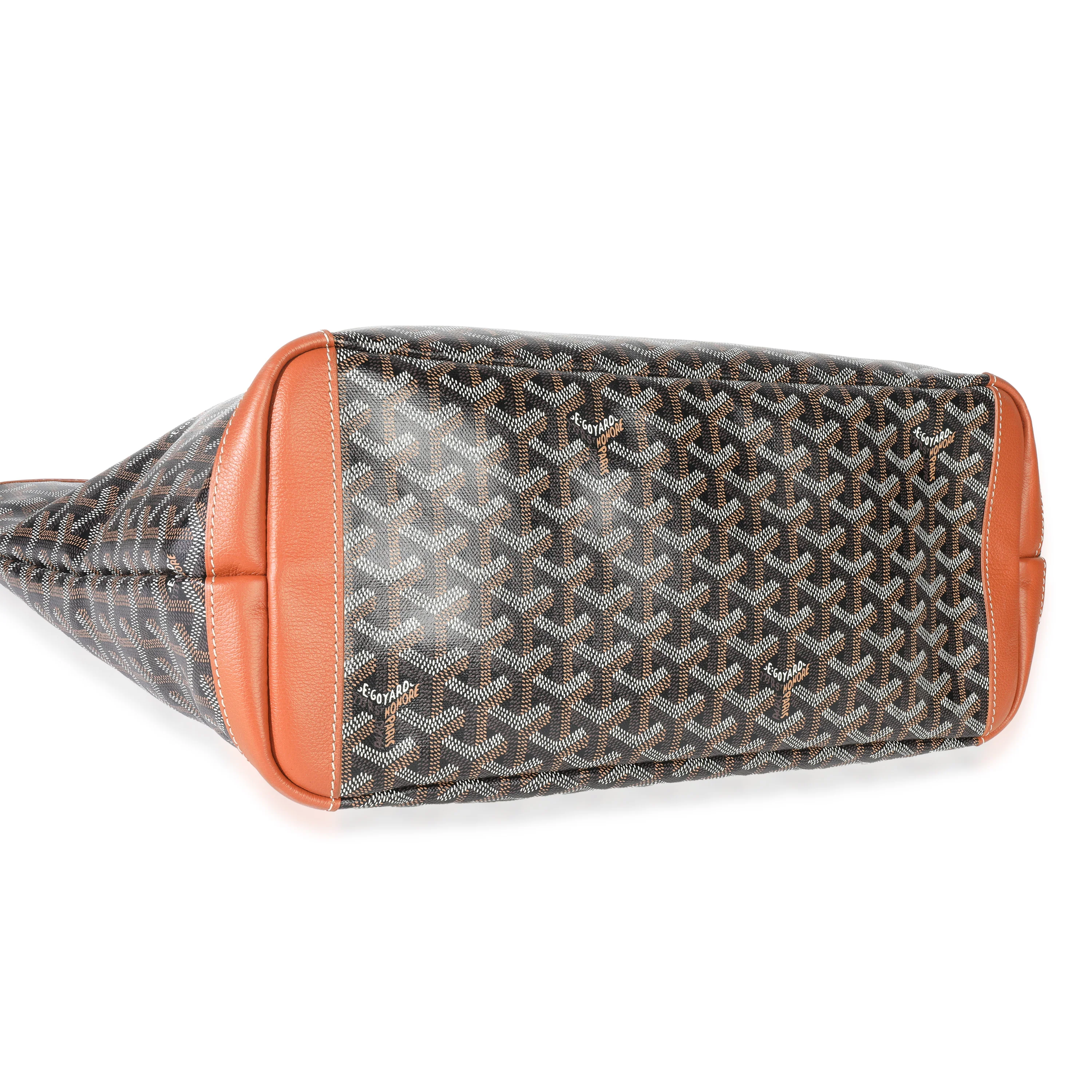 Gold Black Goyardine Canvas Artois MM - Image 6
