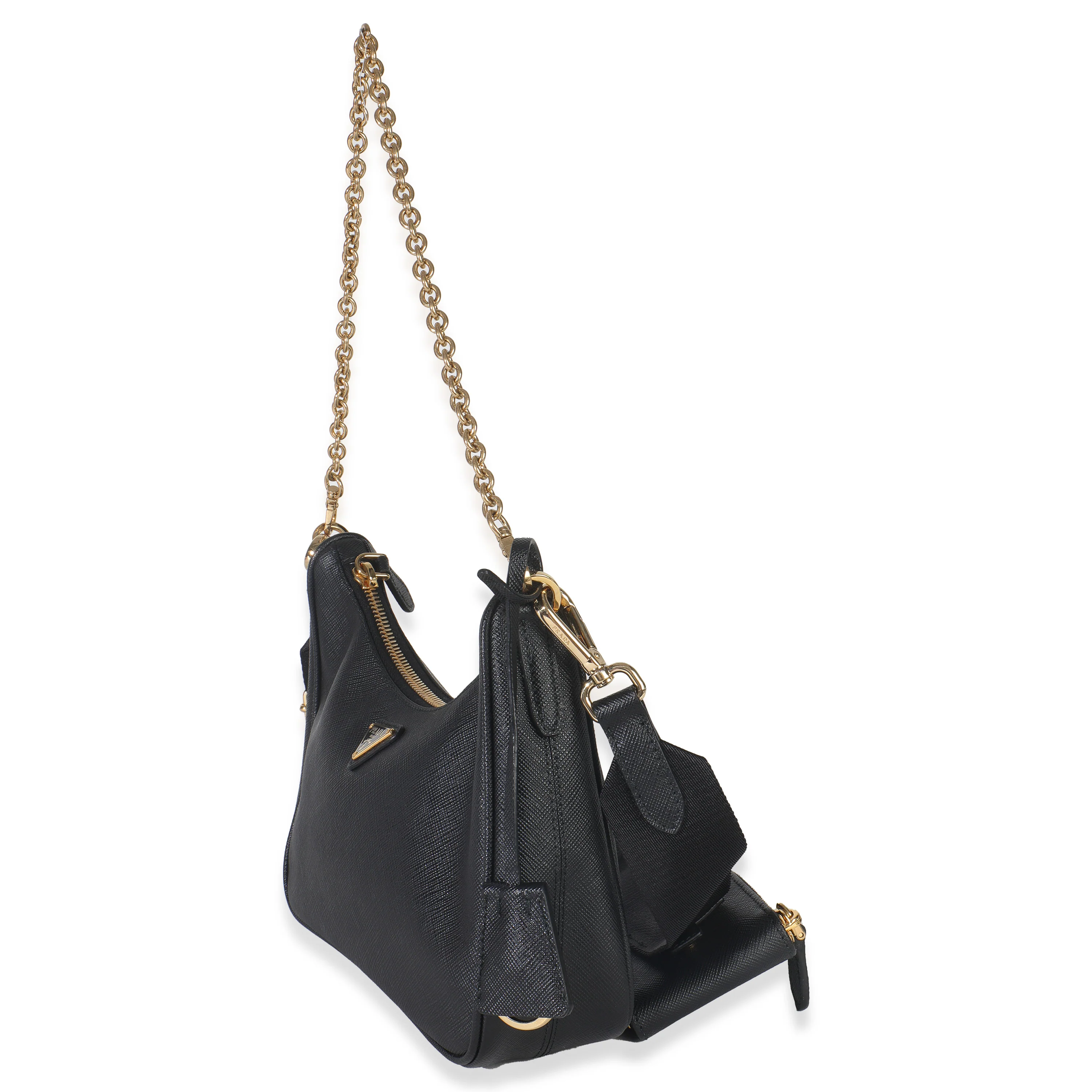 Black Saffiano Lux Re-Edition 2005 Shoulder Bag - Image 2