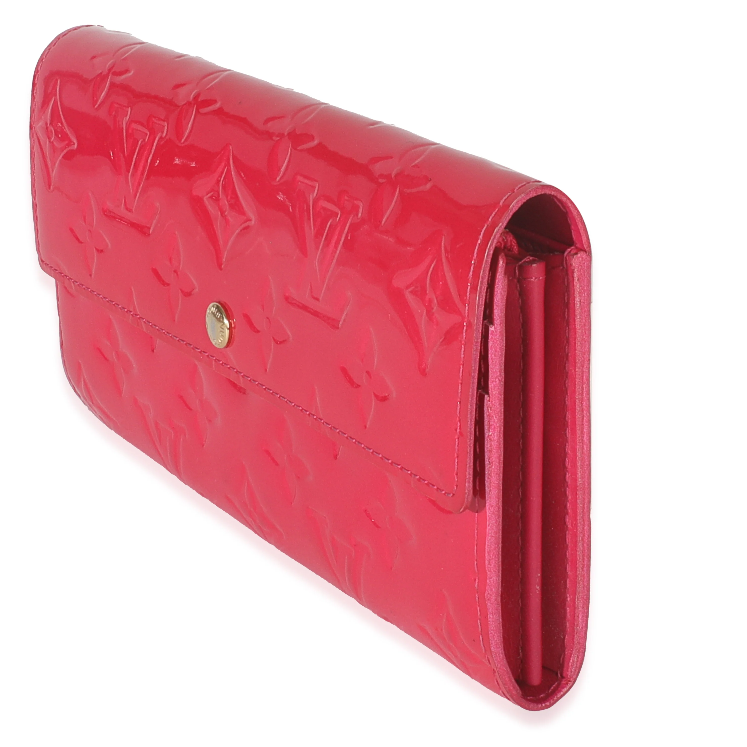 Rose Pop Monogram Vernis Sarah Wallet - Image 2