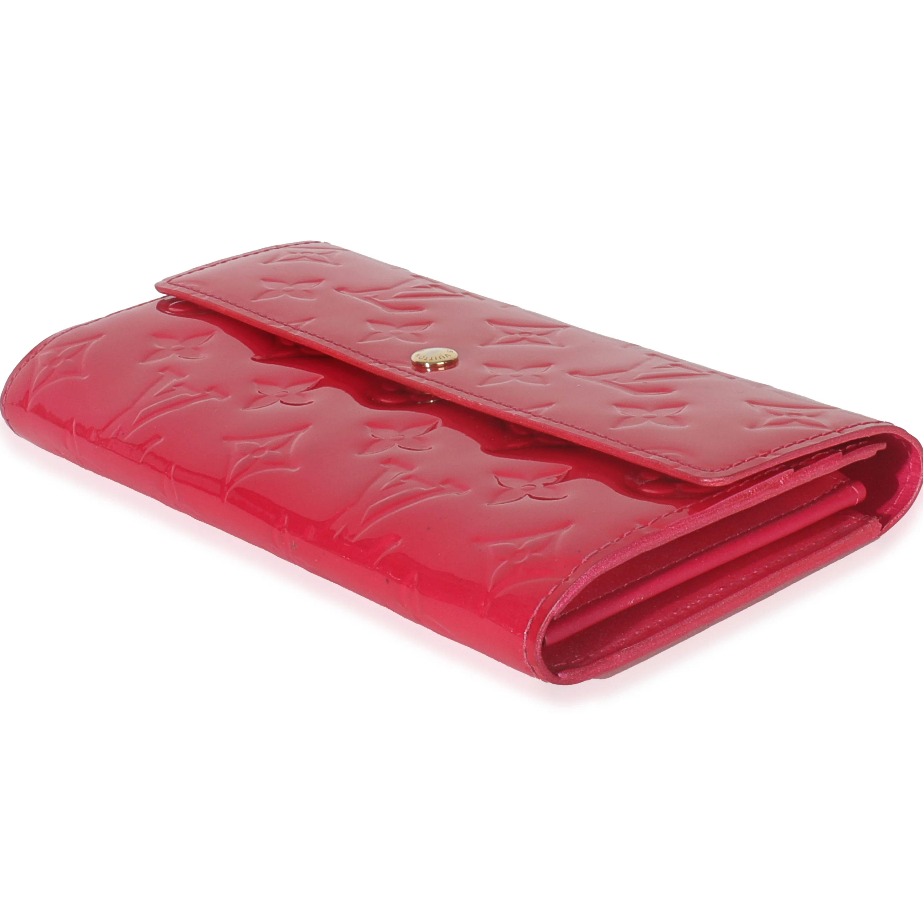 Rose Pop Monogram Vernis Sarah Wallet - Image 7