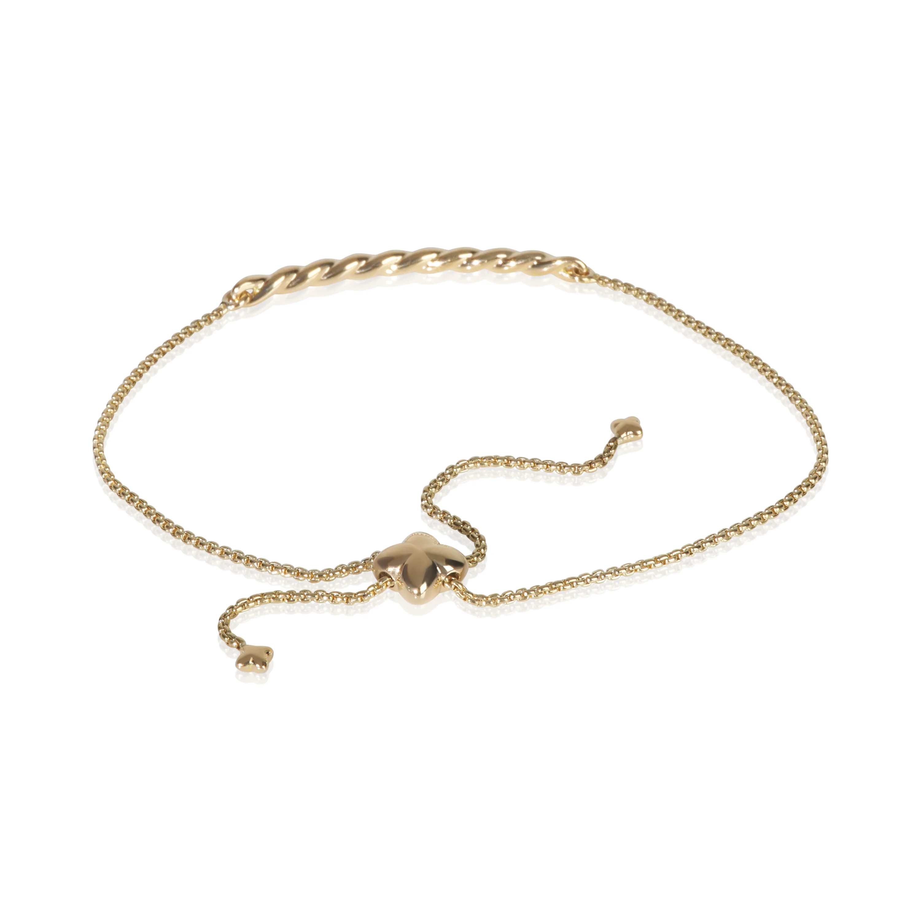 Yellow Gold  Petite Station Bracelet - Image 3