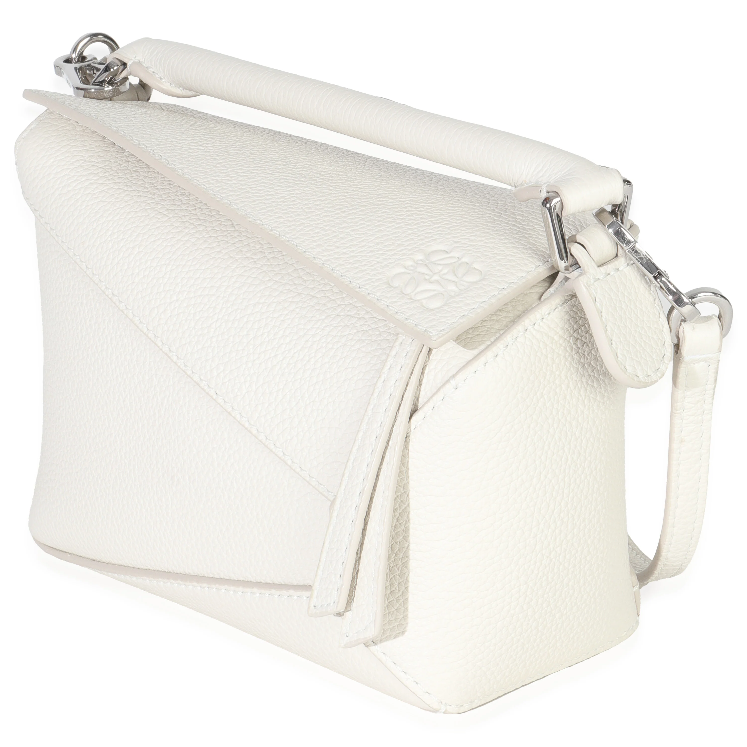 Sand Grained Calfskin Mini Puzzle Edge Bag - Image 2