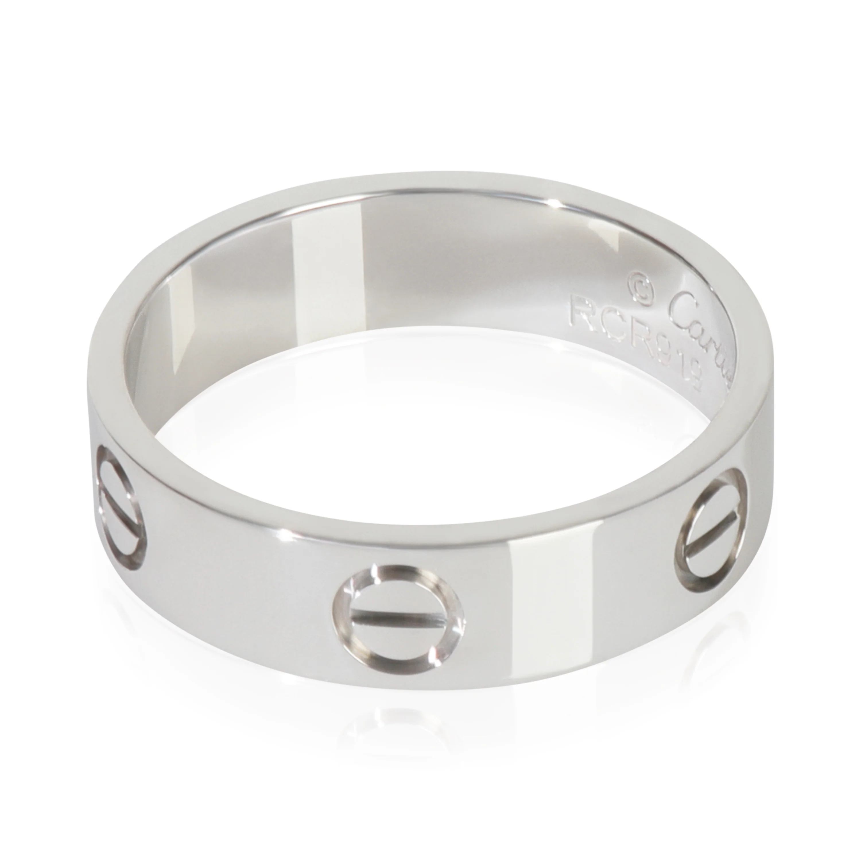 White Gold  Love Ring - Image 2