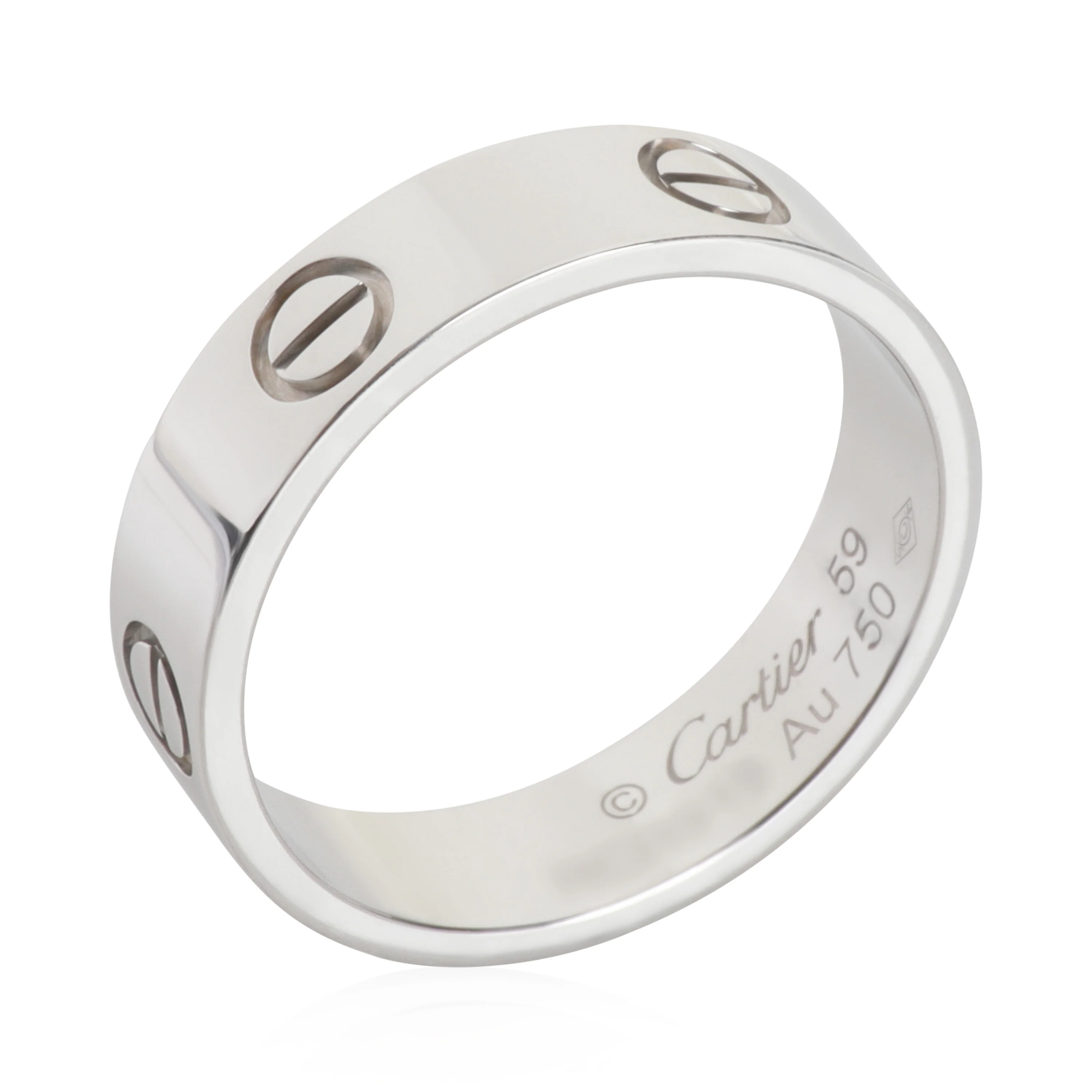 White Gold  Love Ring - Image 4