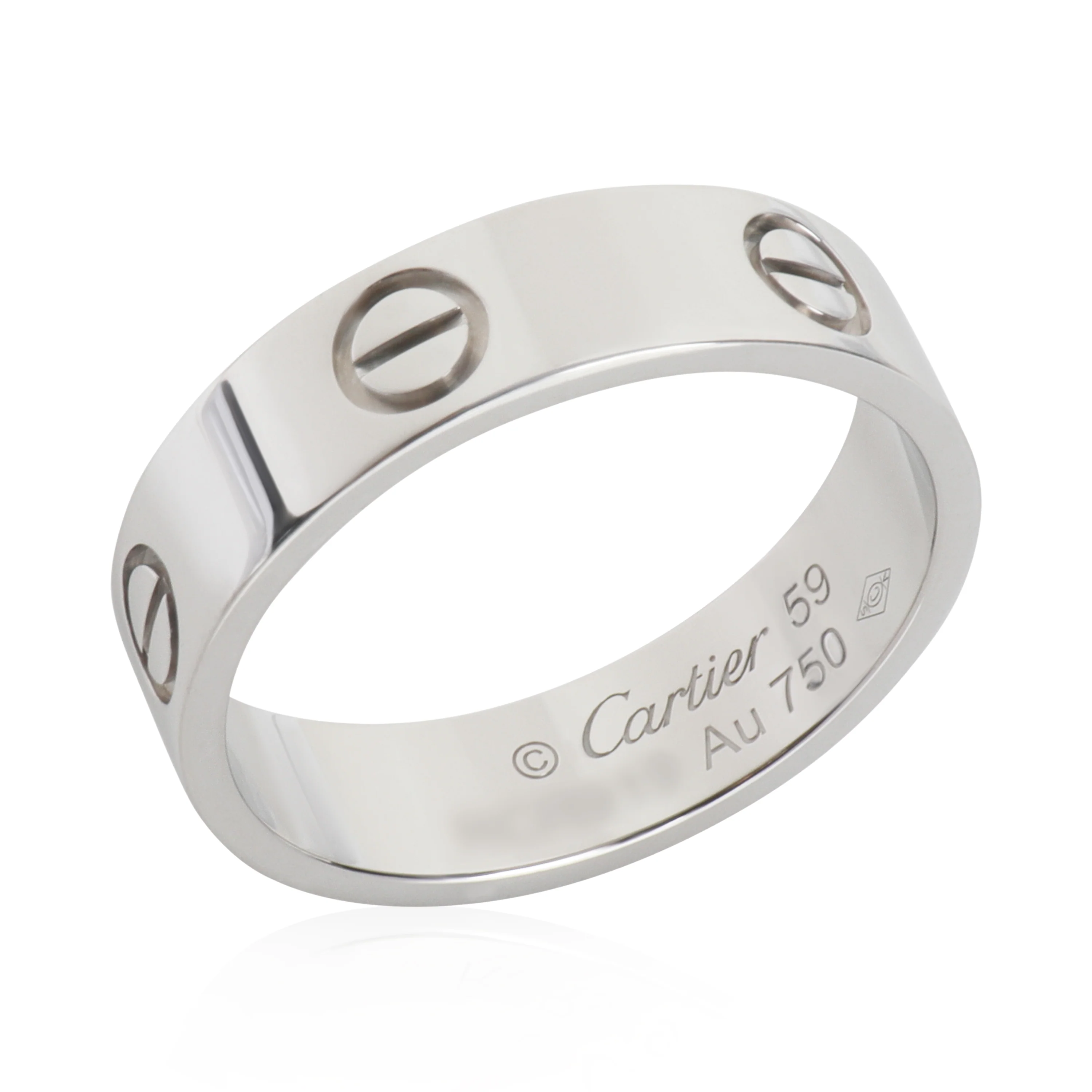 White Gold  Love Ring - Image 6