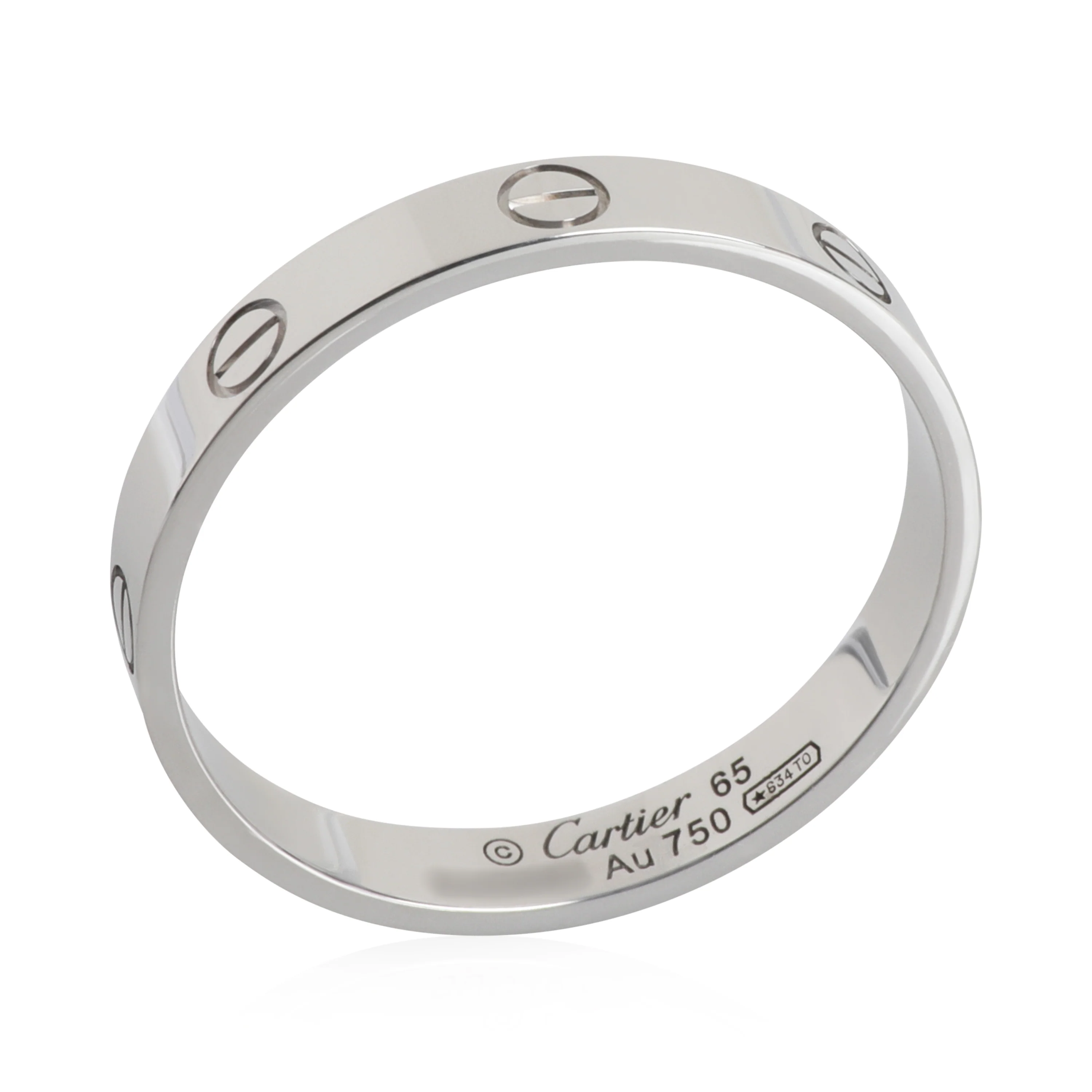 White Gold  Small Model Love Ring - Image 3