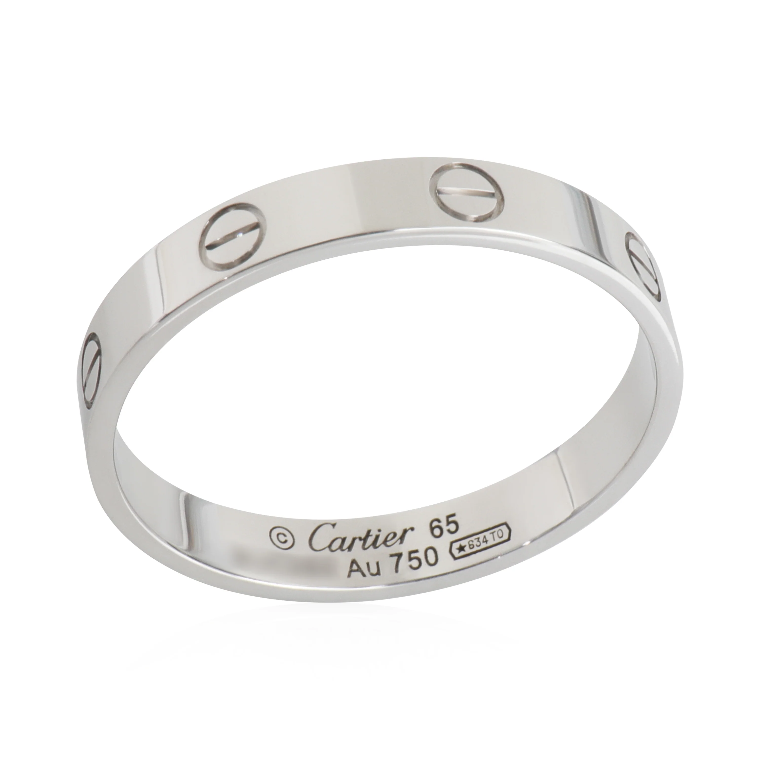 White Gold  Small Model Love Ring - Image 4