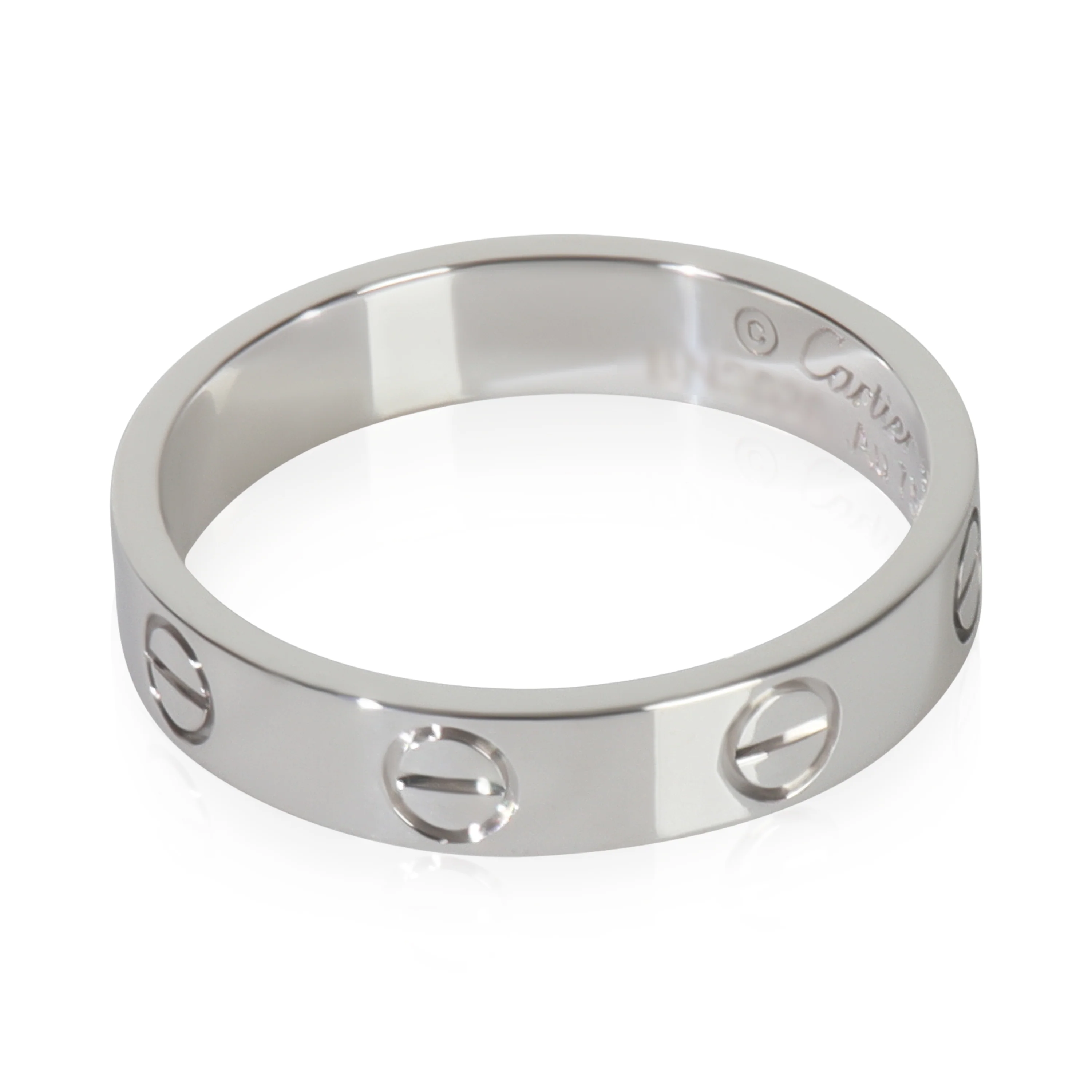 White Gold  Small Model Love Ring - Image 2