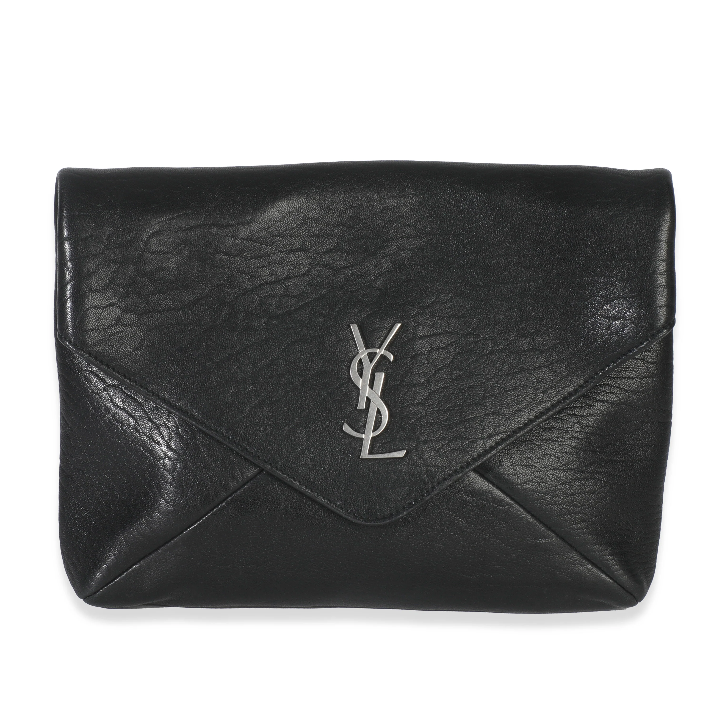 Black Lambskin Cassandre Envelope Messenger