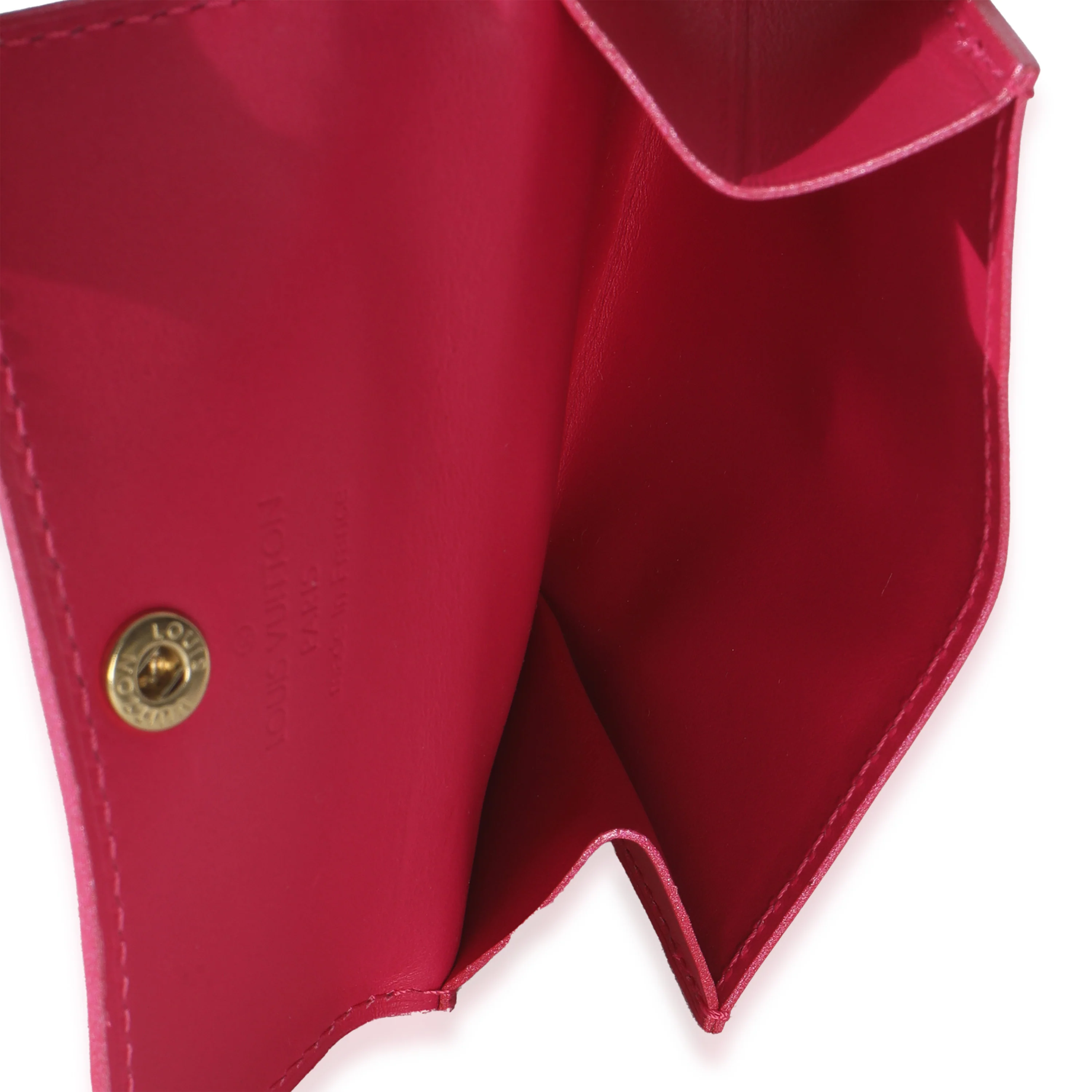 Fuschia Monogram Vernis Elise Wallet - Image 9