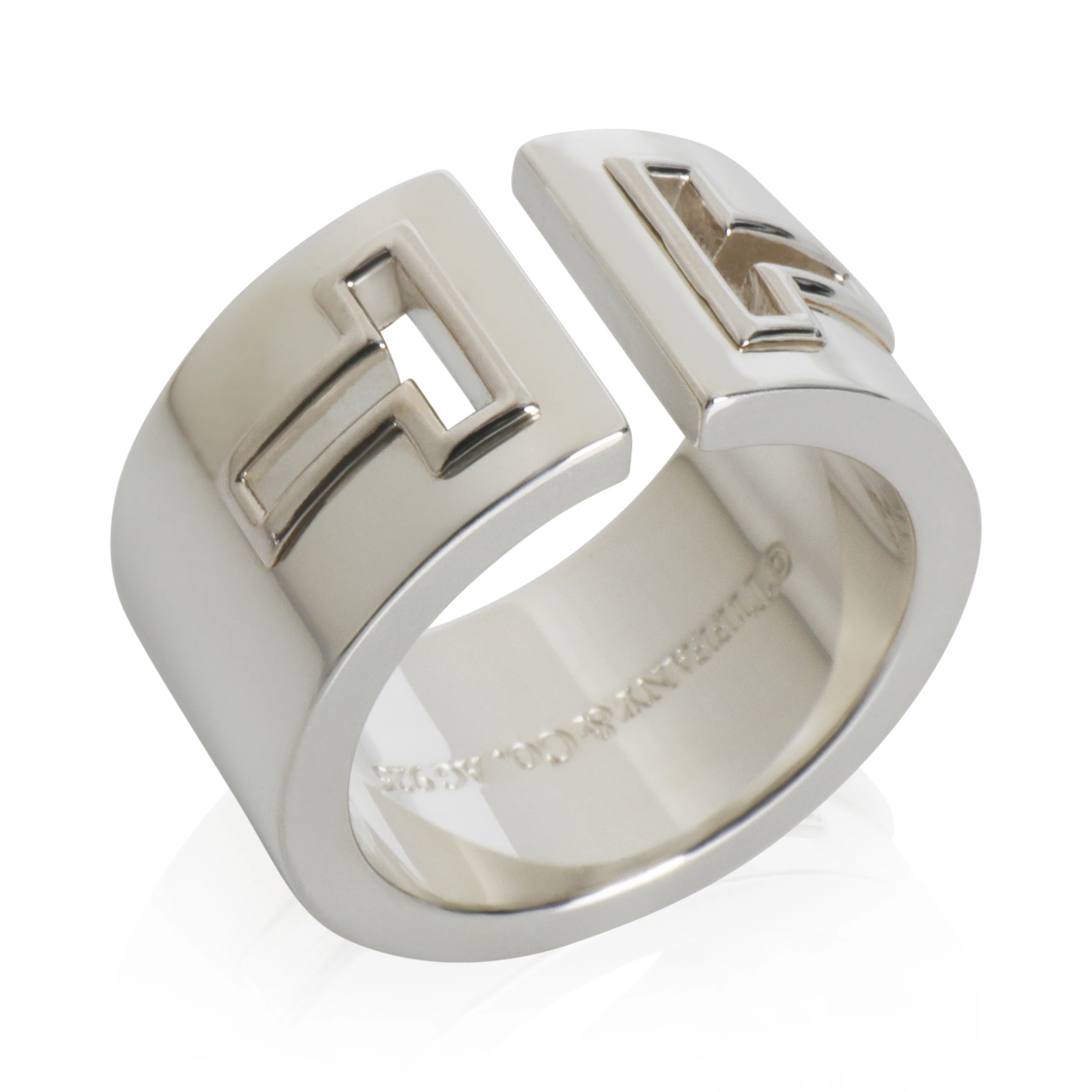Sterling Silver  T Cutout Ring - Image 6