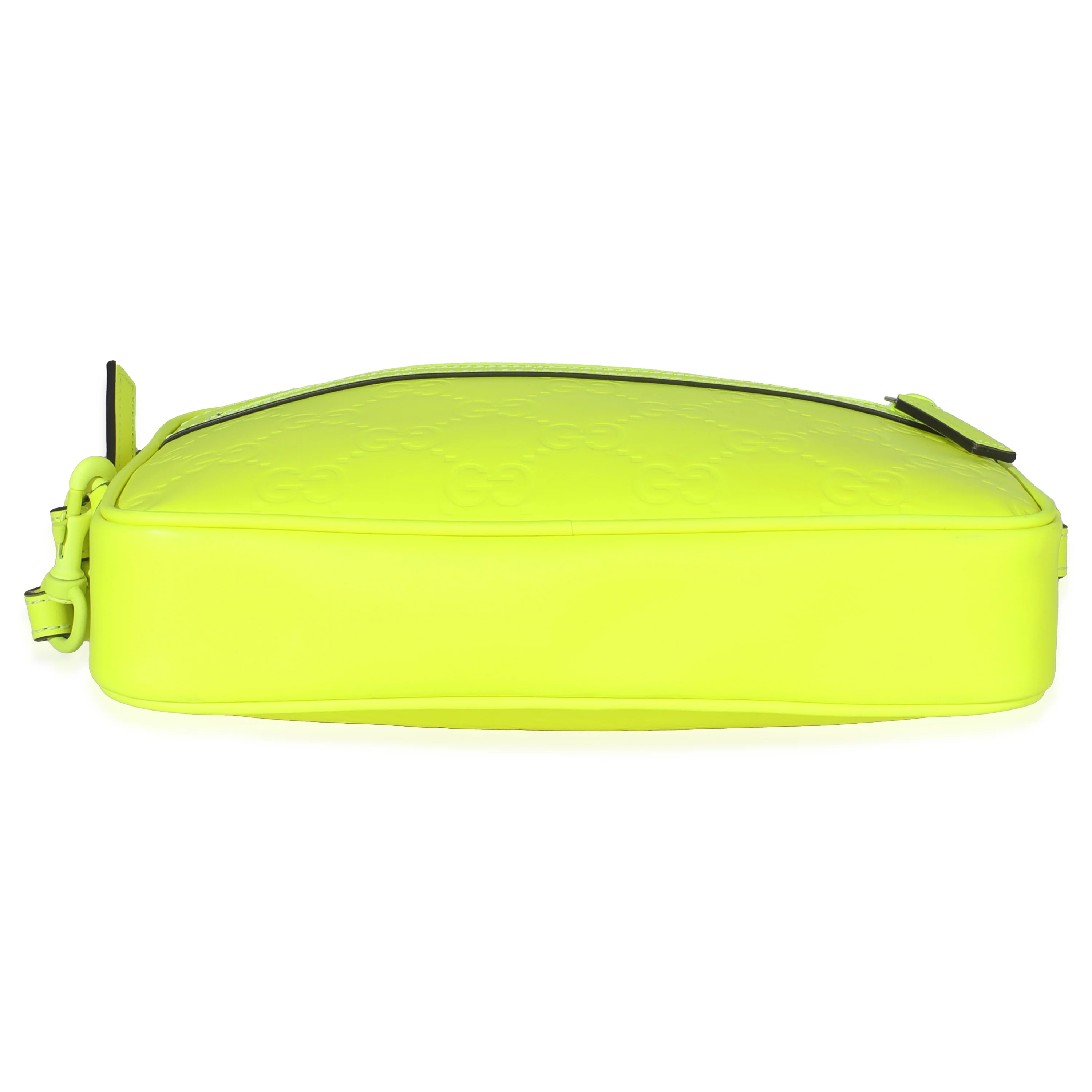 Fluorescent Yellow Rubber Effect Monogram GG Crossbody Bag - Image 5