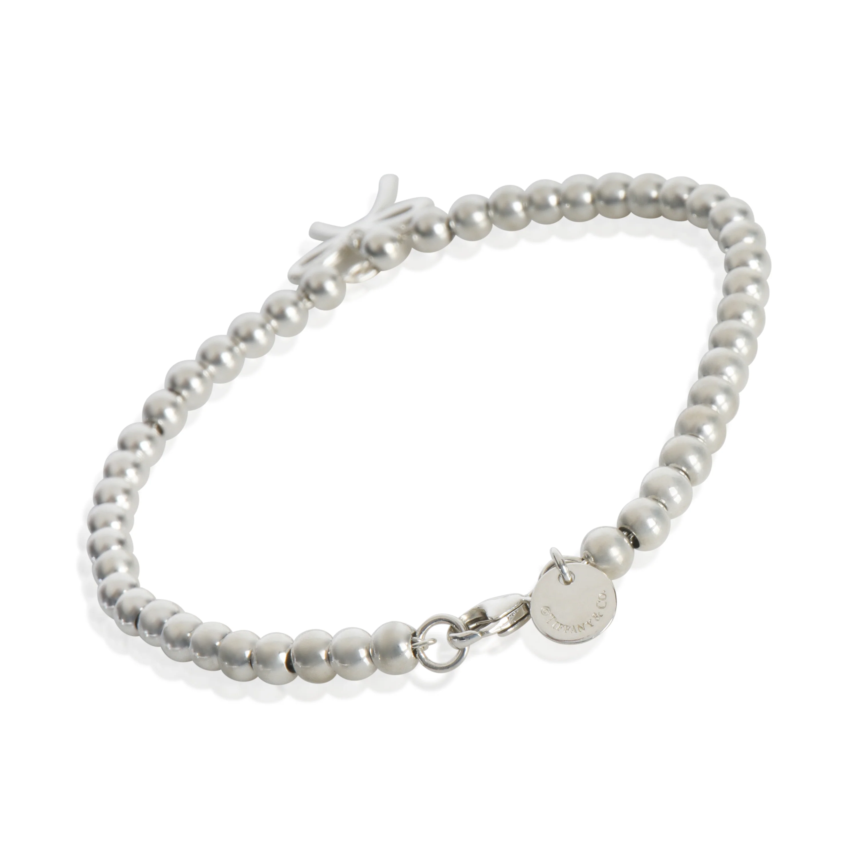 Sterling Silver Bow Charm Bracelet - Image 3