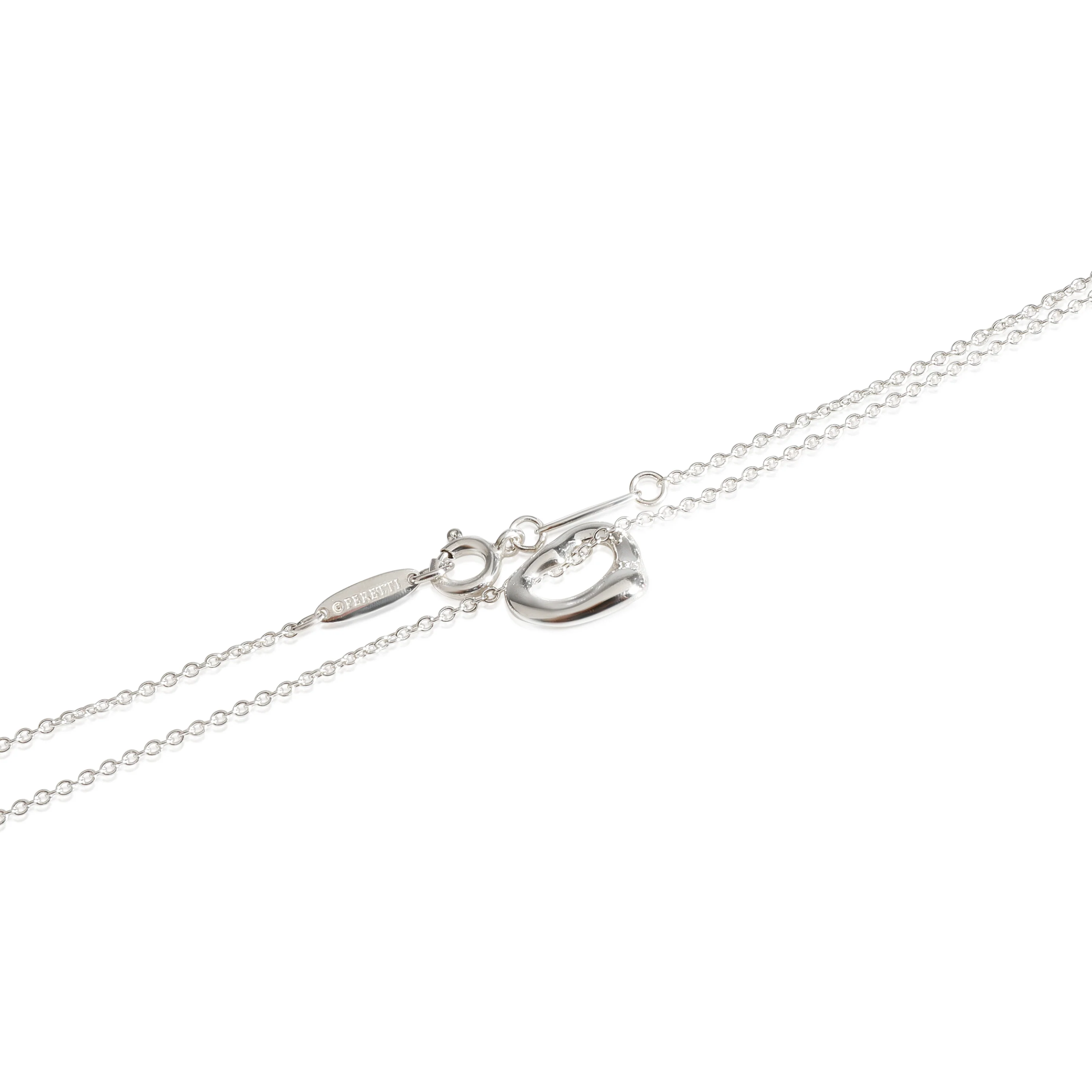 Sterling Silver Elsa Peretti Open Heart Pendant - Image 2